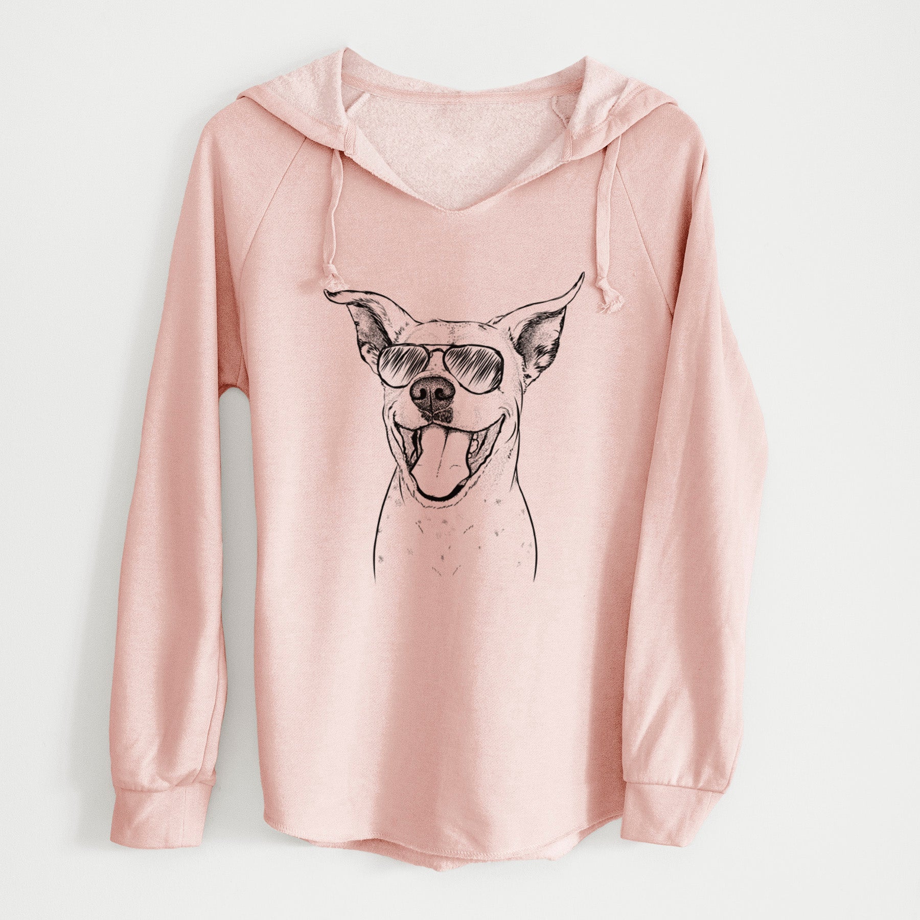 Aviator Maddie the Dalmatian Pitbull Mix - Cali Wave Hooded Sweatshirt