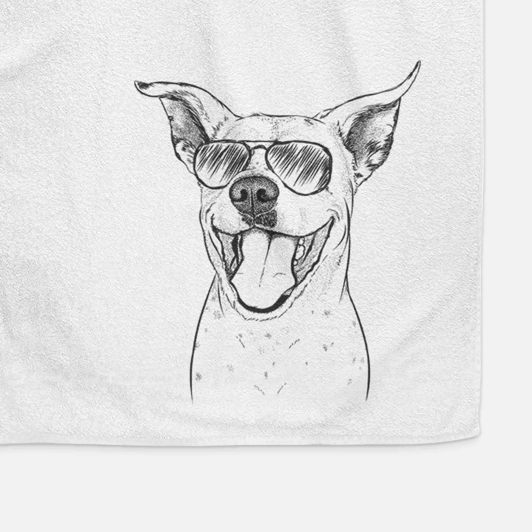 Maddie the Dalmatian Pitbull Mix Decorative Hand Towel