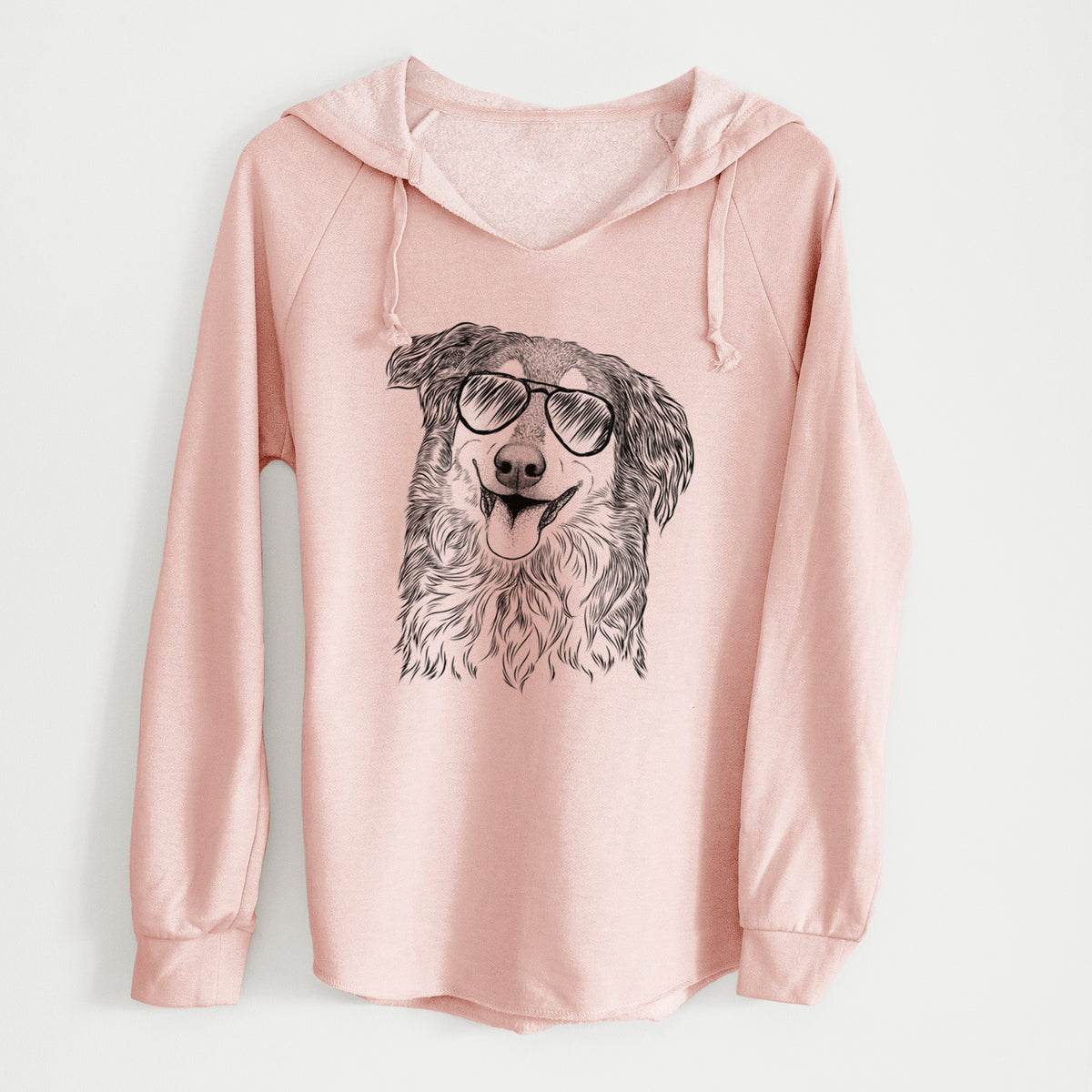 Aviator Maddie the English Shepherd - Cali Wave Hooded Sweatshirt