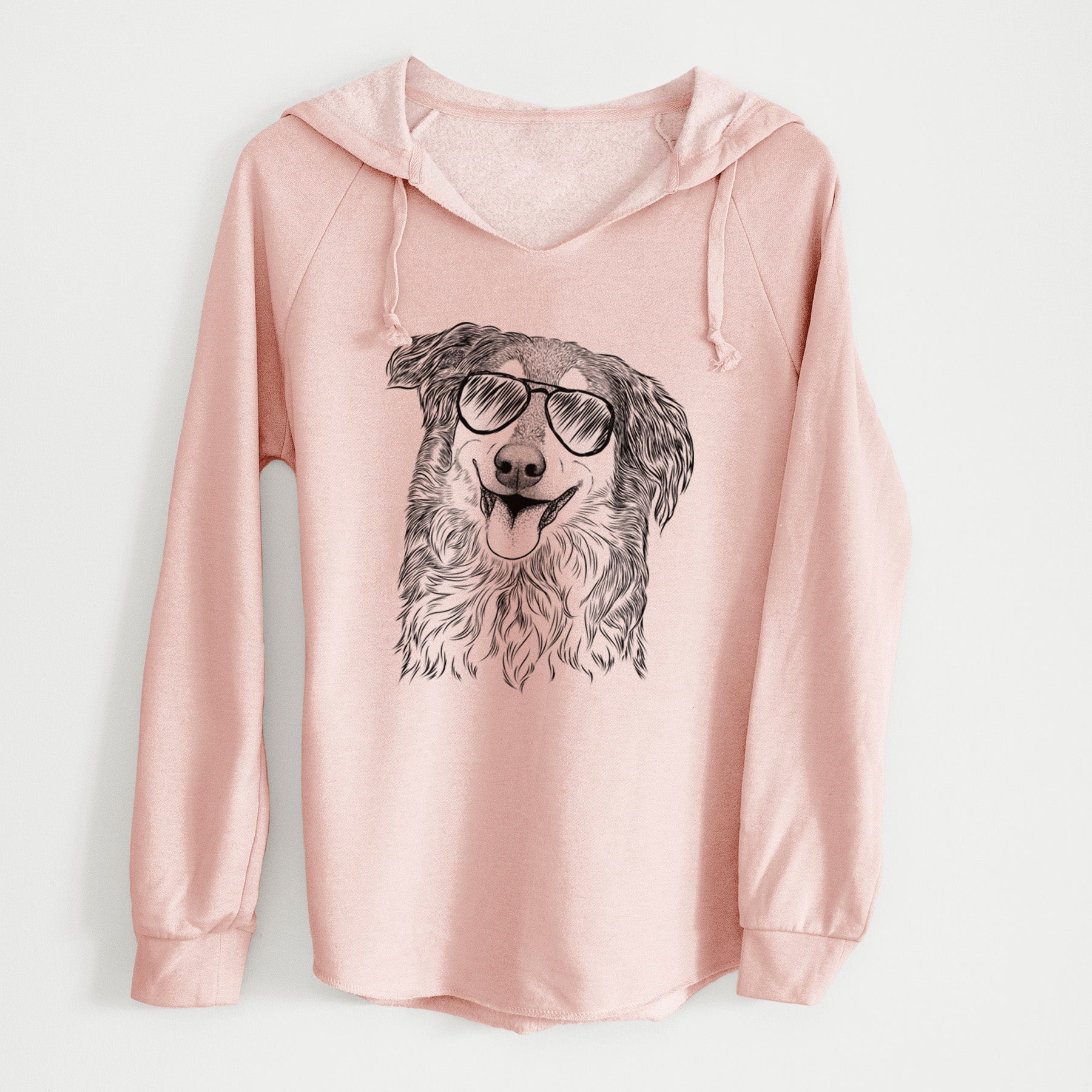 Aviator Maddie the English Shepherd - Cali Wave Hooded Sweatshirt