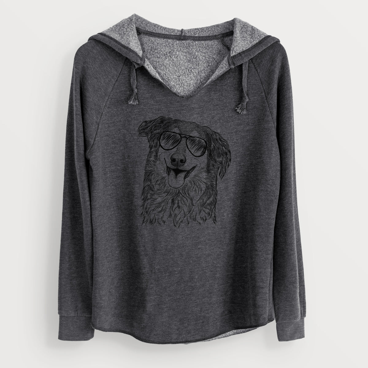 Aviator Maddie the English Shepherd - Cali Wave Hooded Sweatshirt