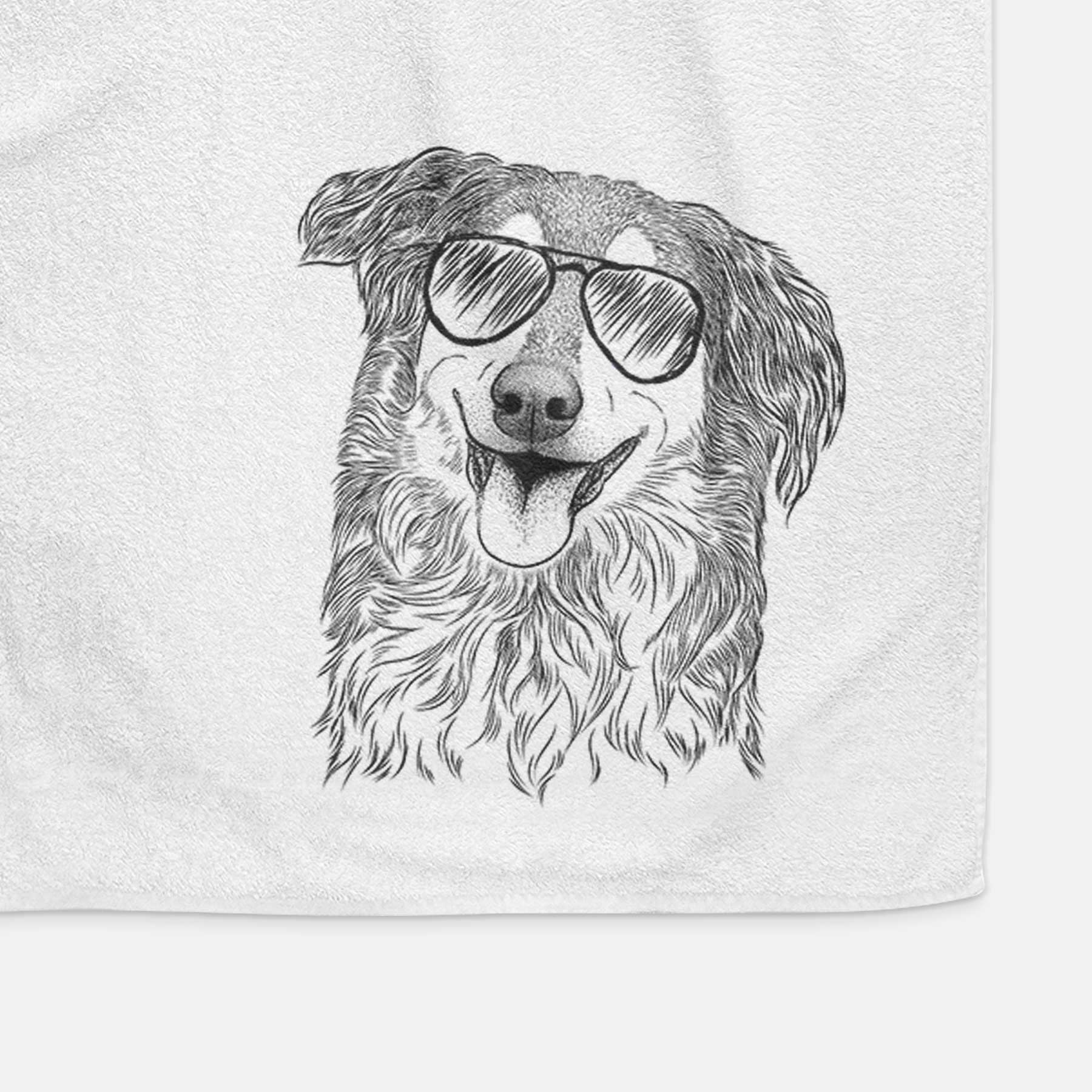 Maddie the English Shepherd Decorative Hand Towel