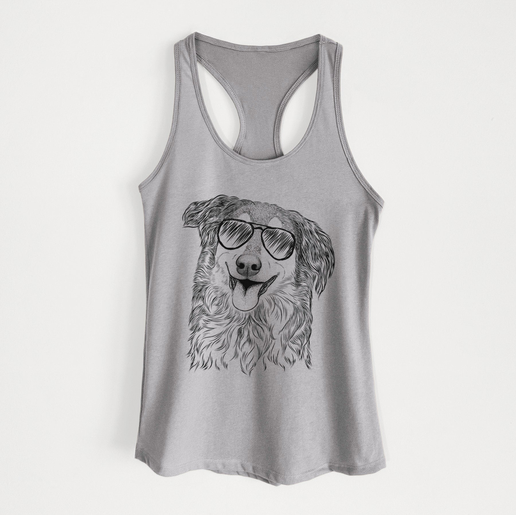 Maddie the English Shepherd - Women's Racerback Tanktop