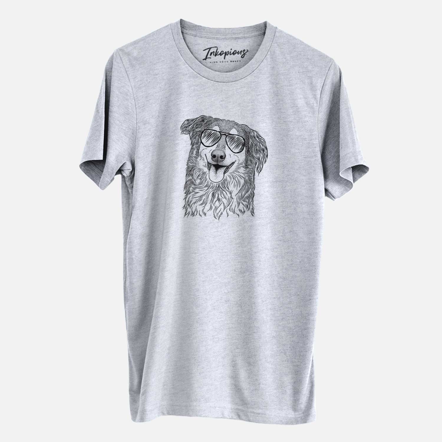 Aviator Maddie the English Shepherd - Unisex Crewneck