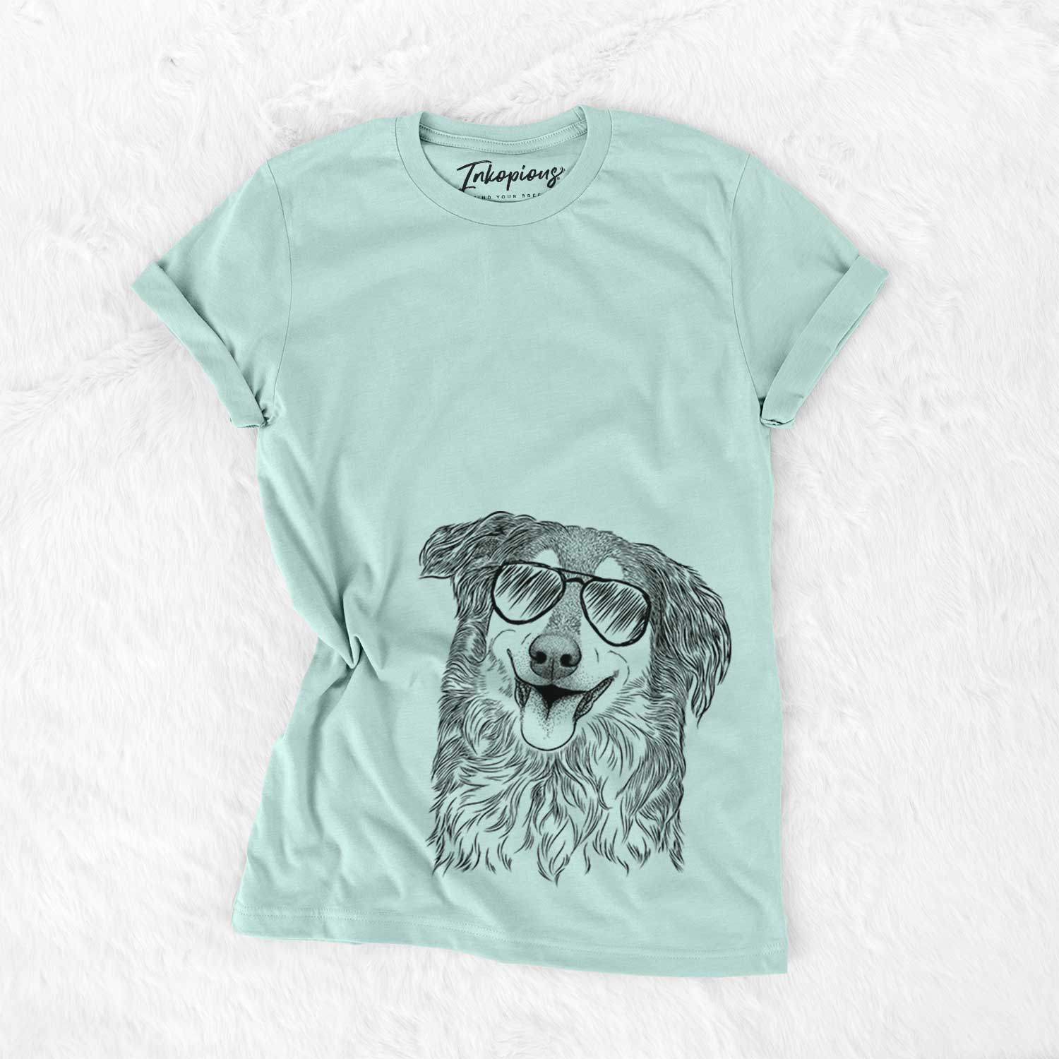 Aviator Maddie the English Shepherd - Unisex Crewneck