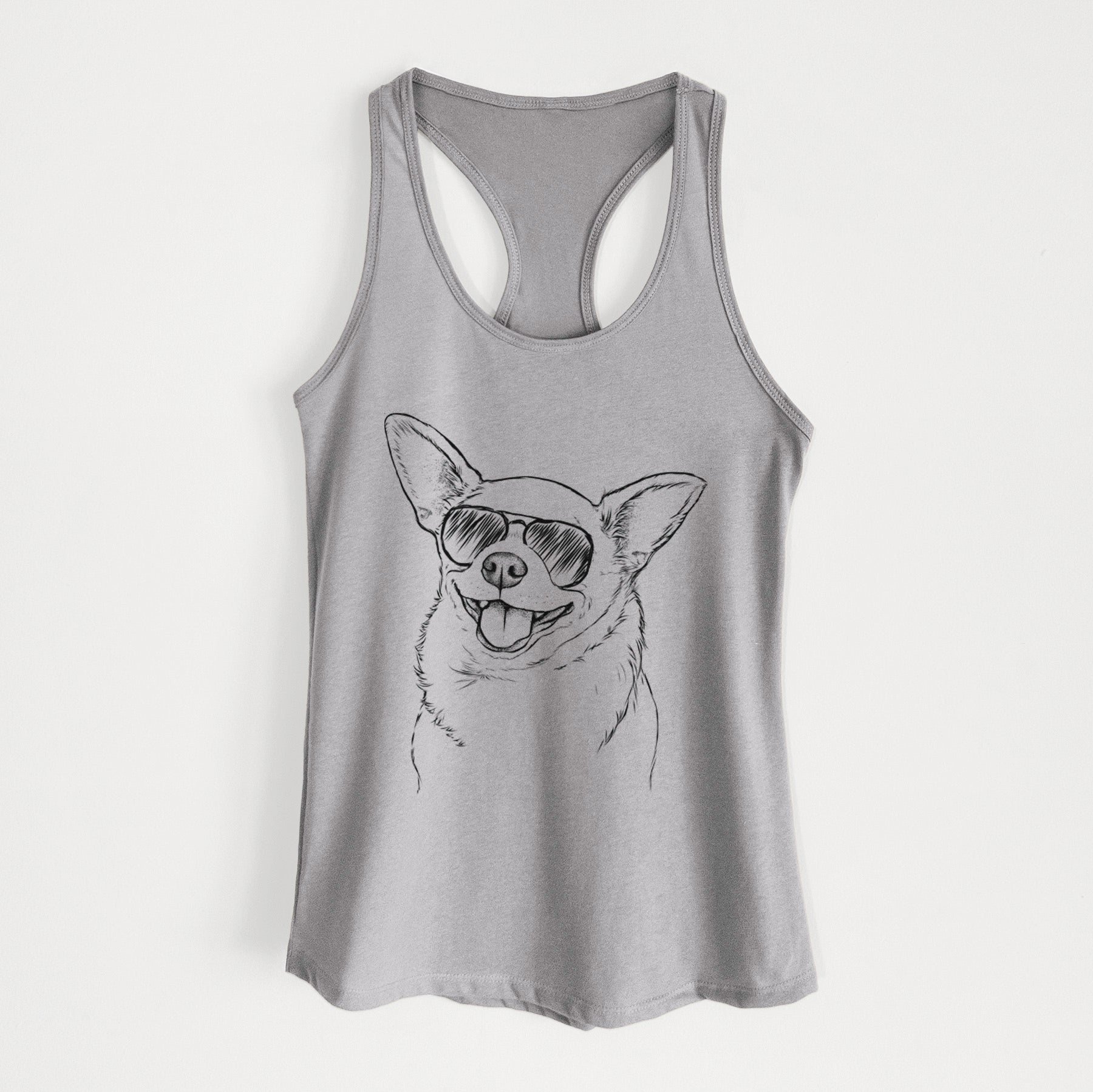 Maddison Pearl the Chihuahua - Women's Racerback Tanktop