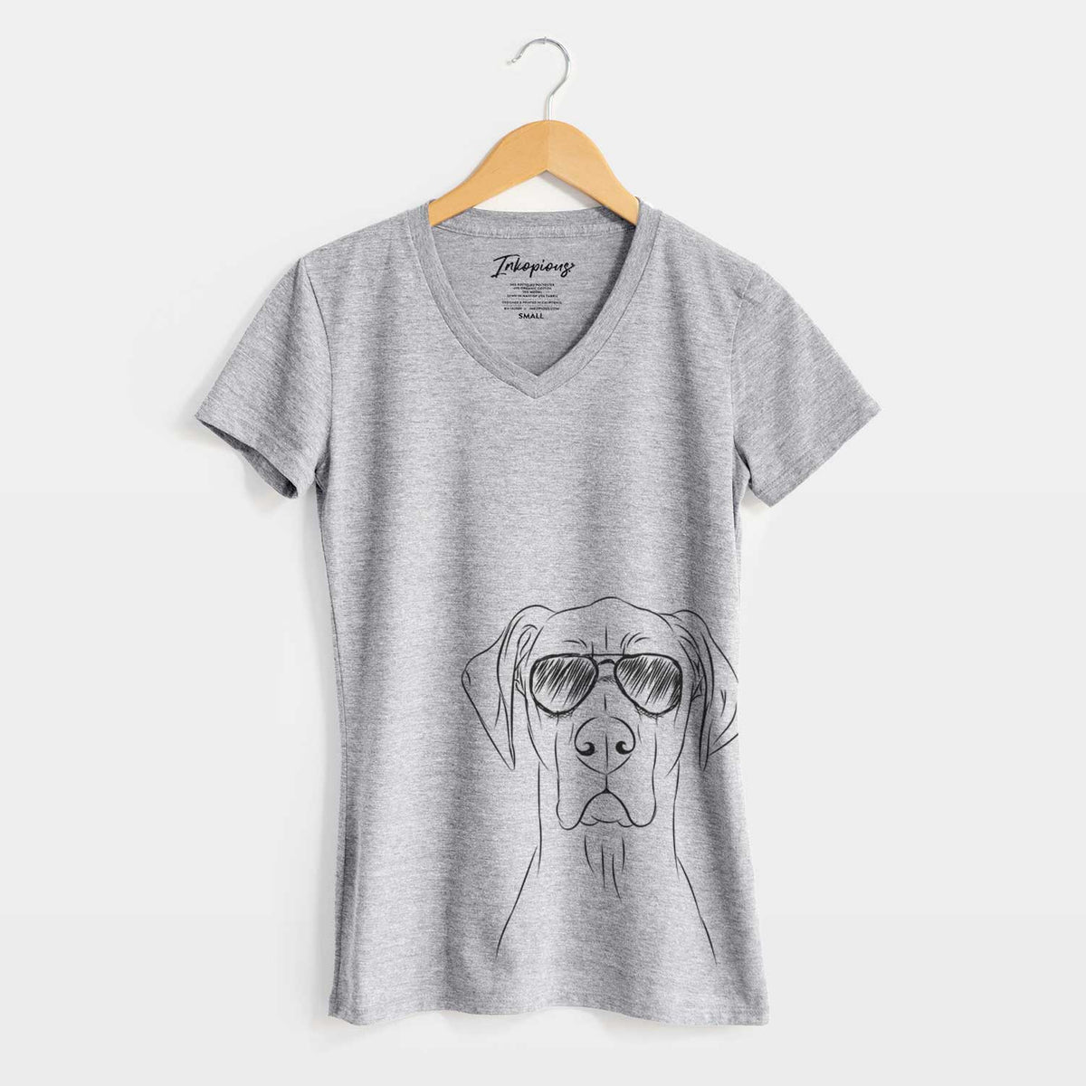 Aviator Maddox the Great Dane - Women&#39;s V-neck Shirt