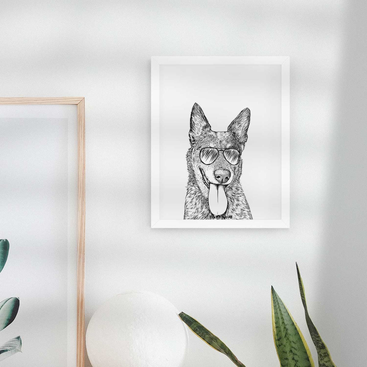 Madison the Blue Heeler Art Print