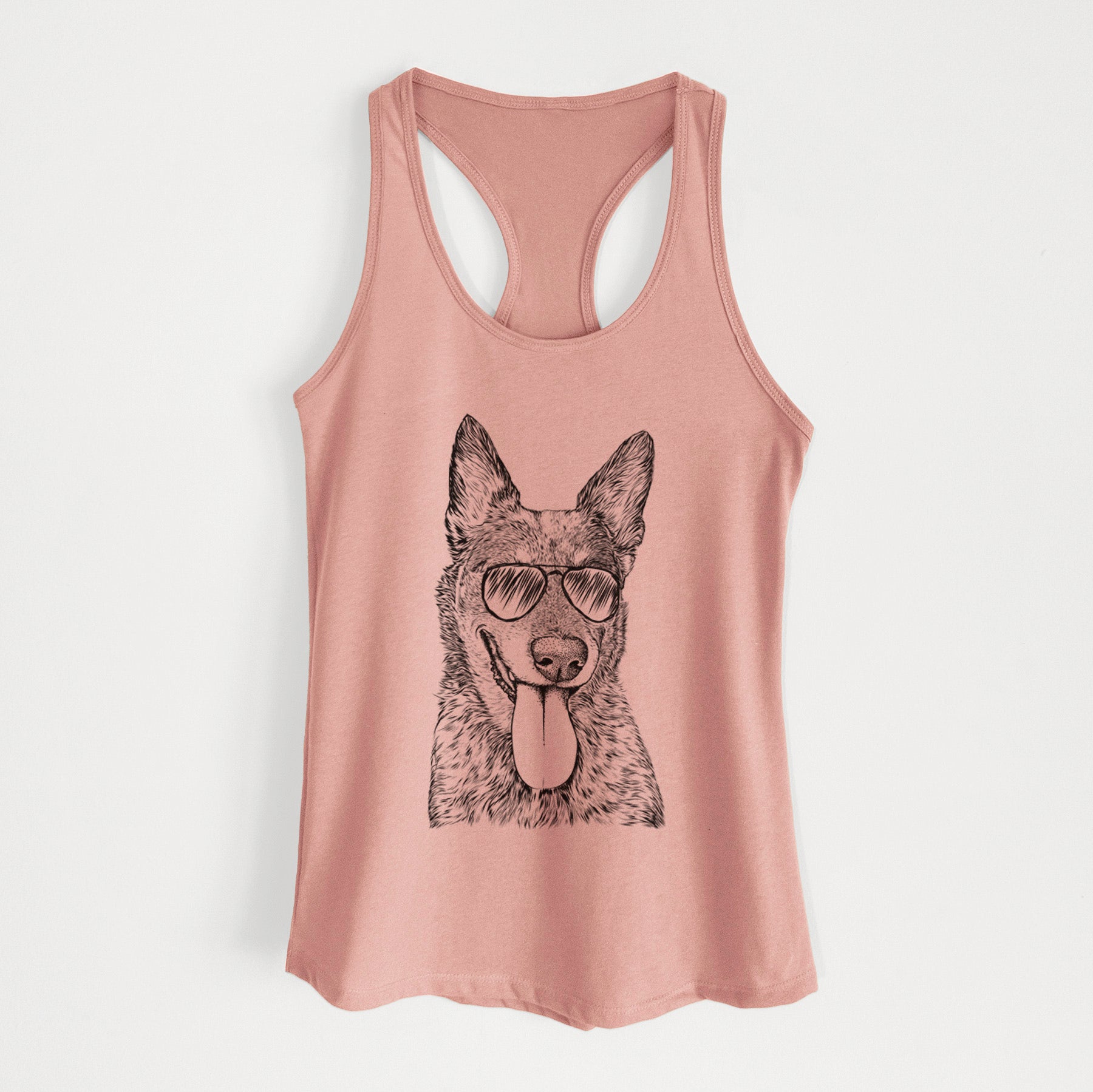 Madison the Blue Heeler - Women's Racerback Tanktop