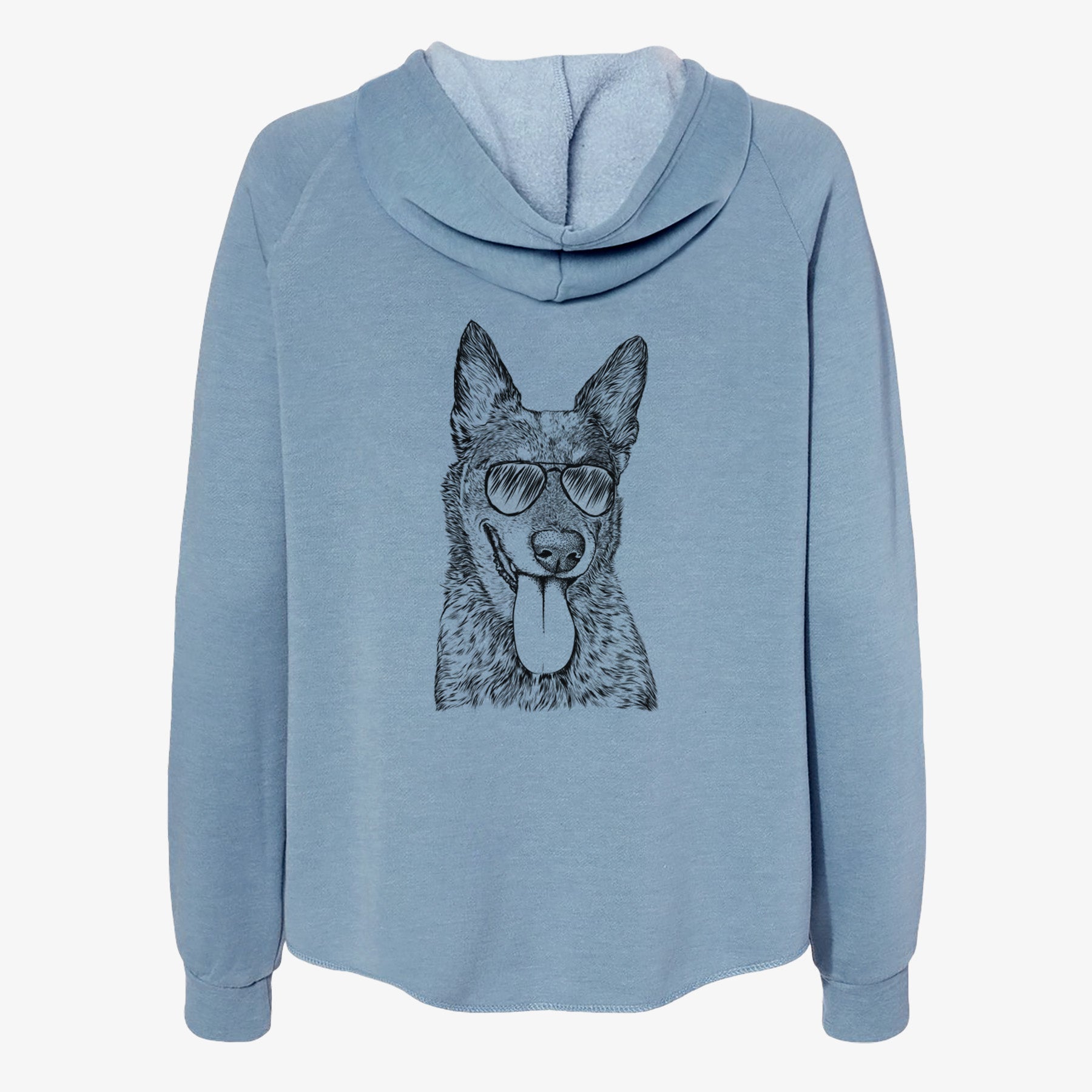 Madison the Blue Heeler - Women's Cali Wave Zip-Up Sweatshirt