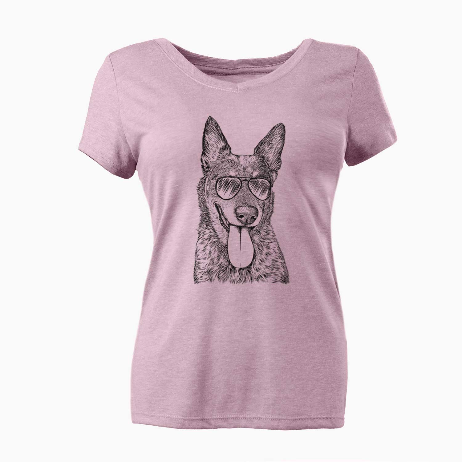 Aviator Madison the Blue Heeler - Women's V-neck Shirt