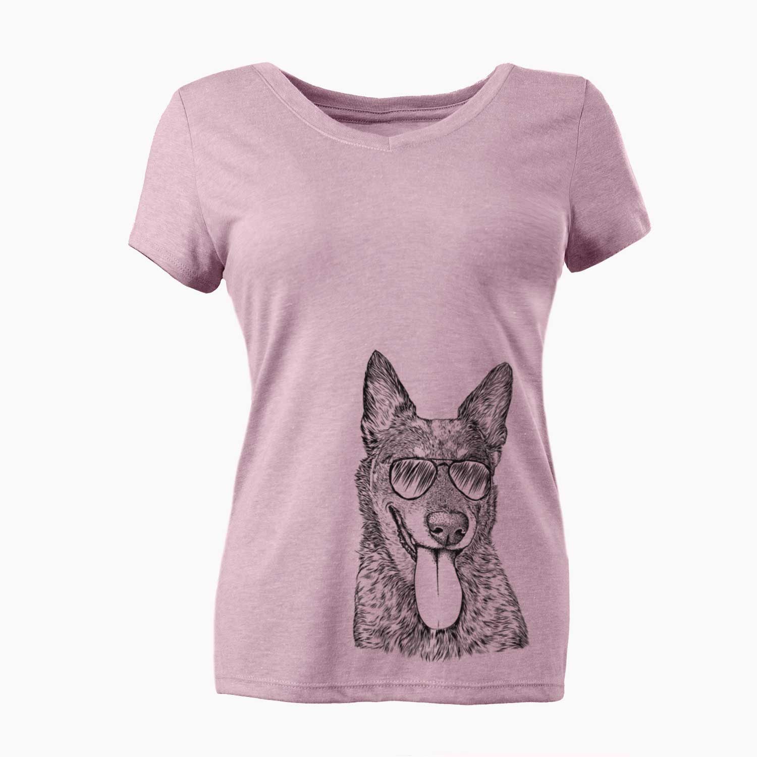 Aviator Madison the Blue Heeler - Women's V-neck Shirt