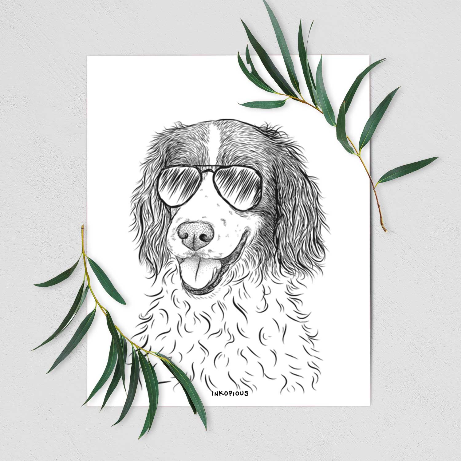 Maggie the Springer Spaniel Art Print