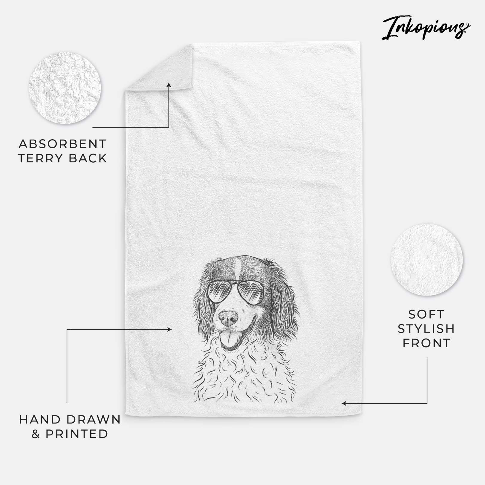 Maggie the Springer Spaniel Decorative Hand Towel