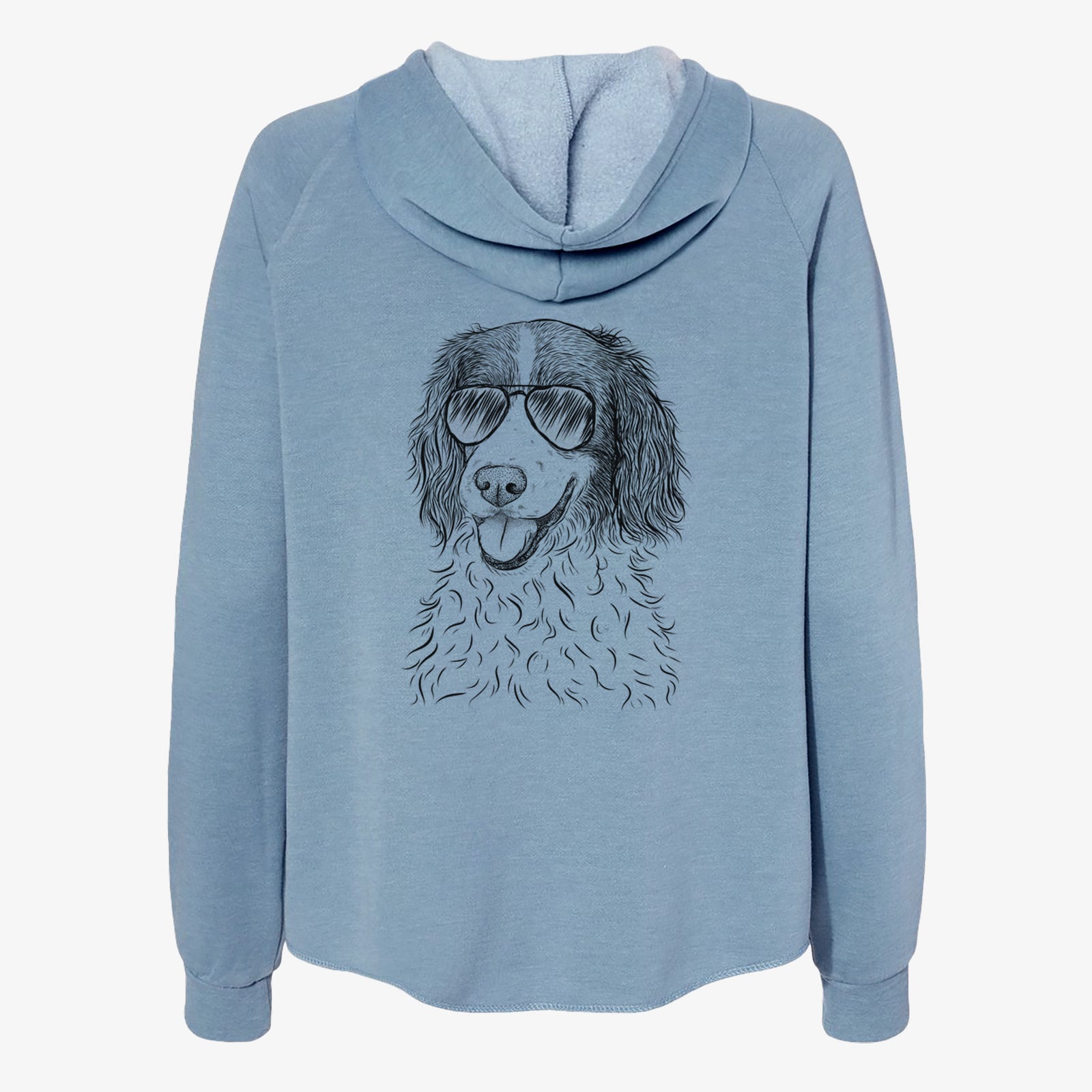 Maggie the Springer Spaniel - Women's Cali Wave Zip-Up Sweatshirt