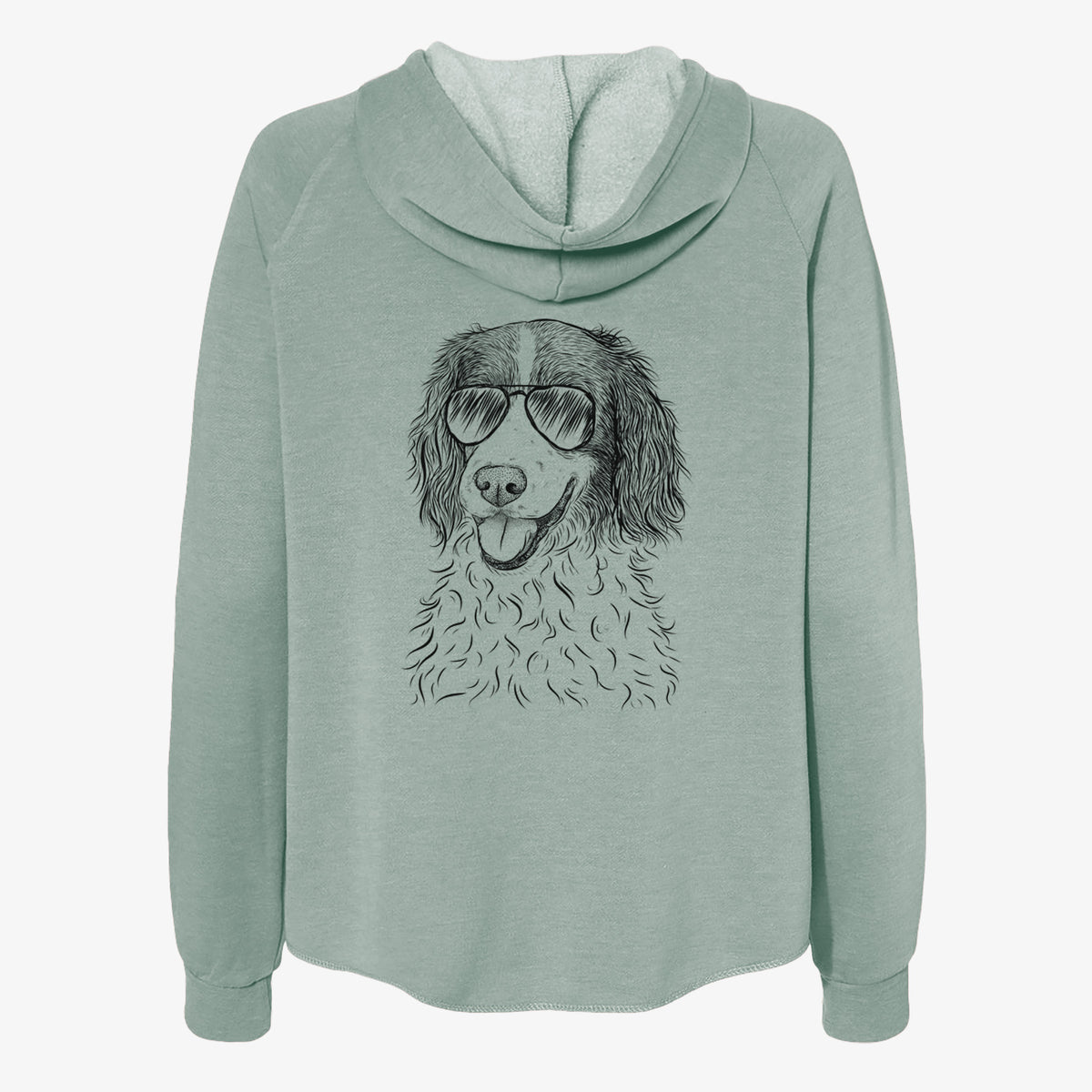 Maggie the Springer Spaniel - Women's Cali Wave Zip-Up Sweatshirt