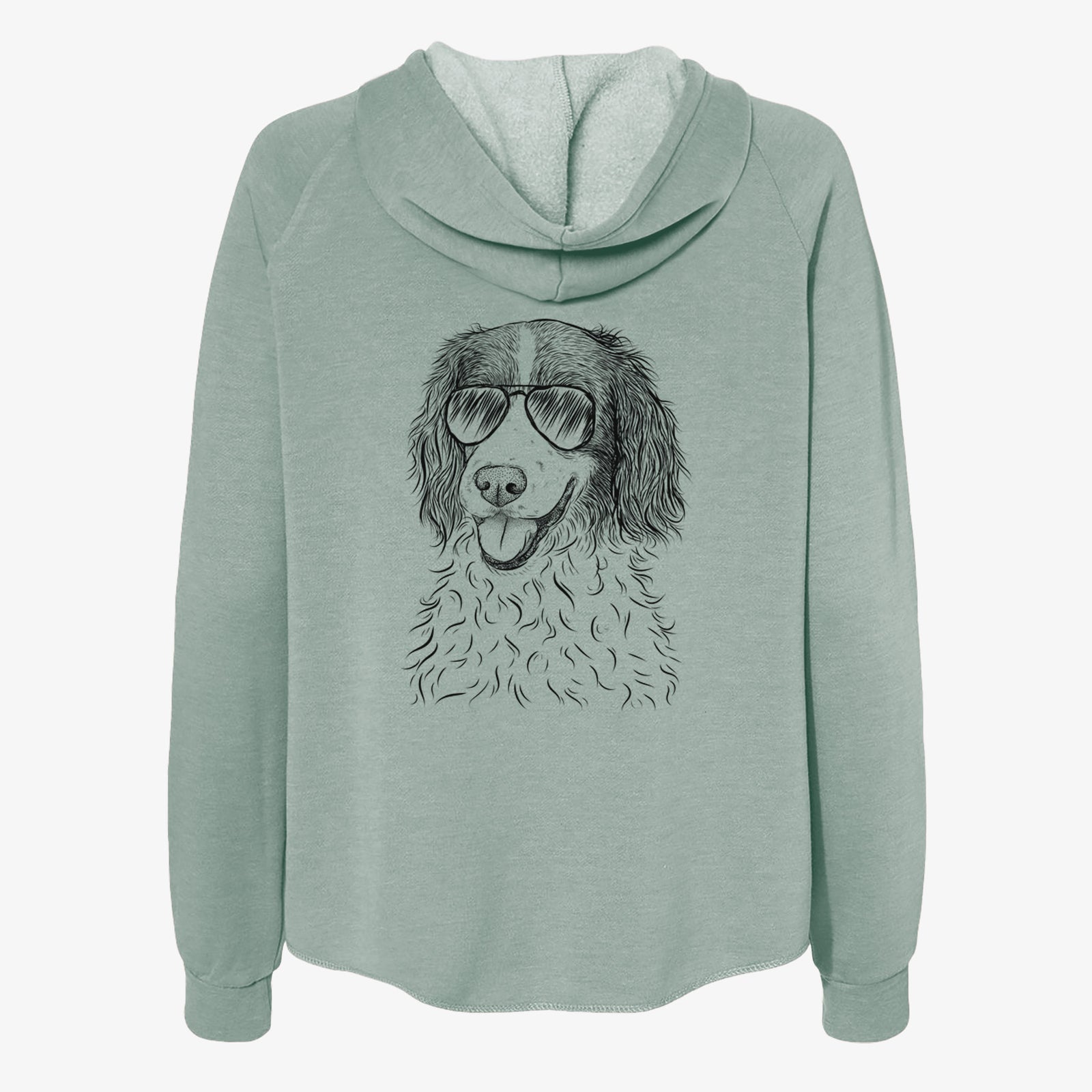Maggie the Springer Spaniel - Women's Cali Wave Zip-Up Sweatshirt