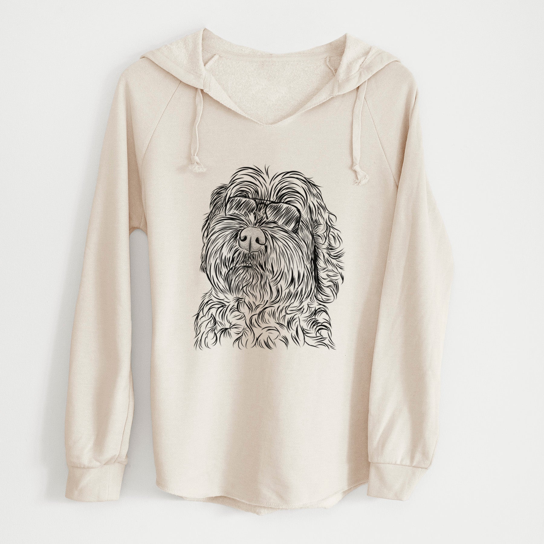 Aviator Maggie Girl the Cockapoo - Cali Wave Hooded Sweatshirt