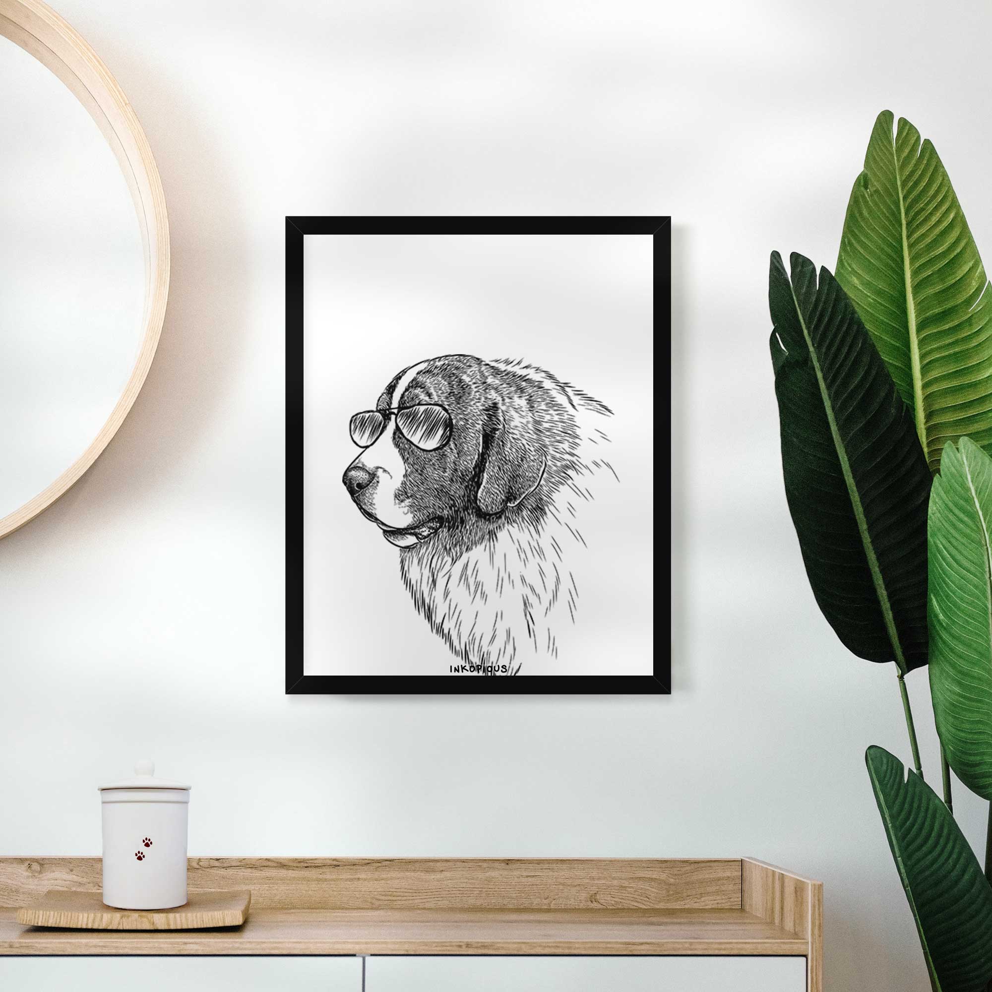 Magnus the Pyrenean Mastiff Art Print