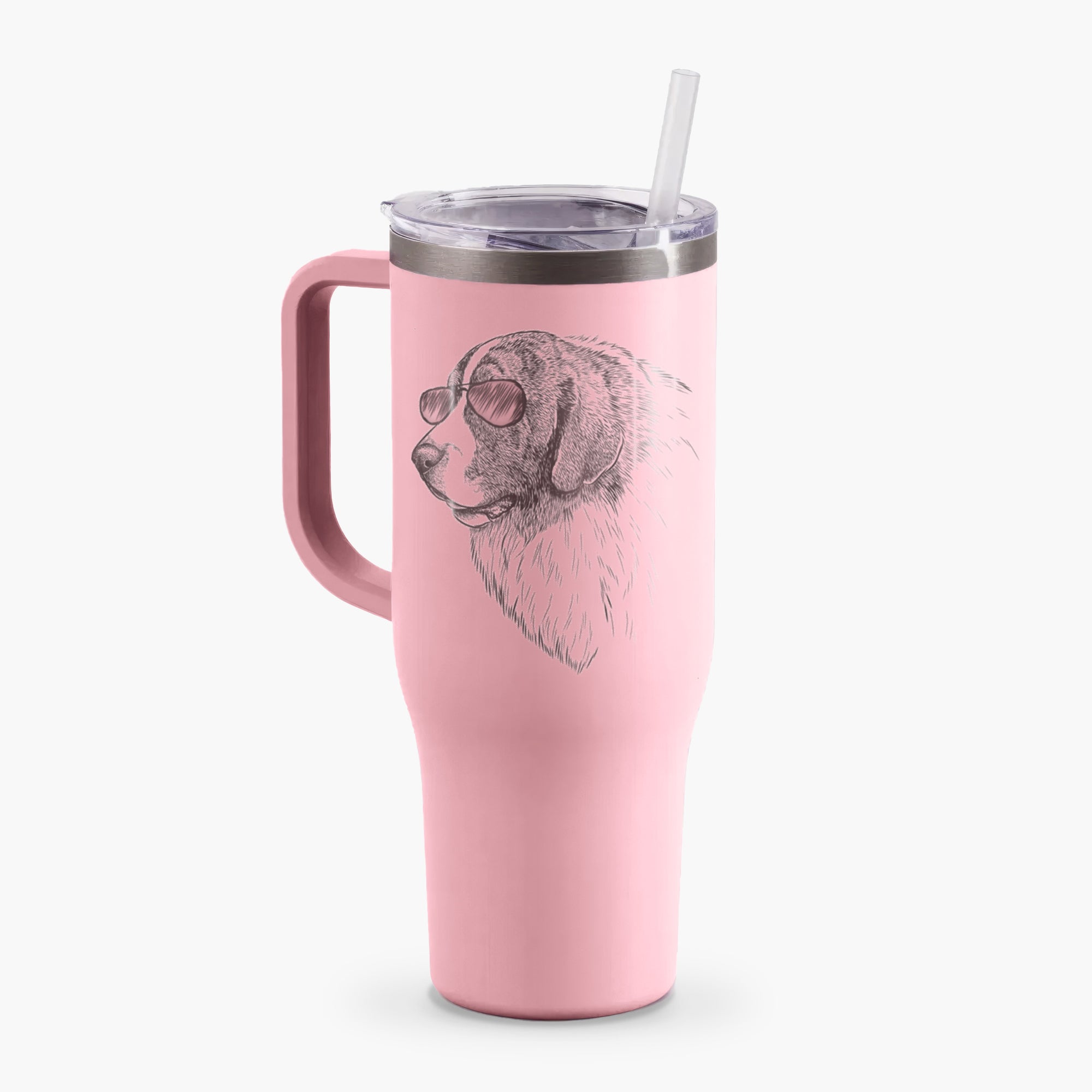 Magnus the Pyrenean Mastiff - 40oz Tumbler with Handle