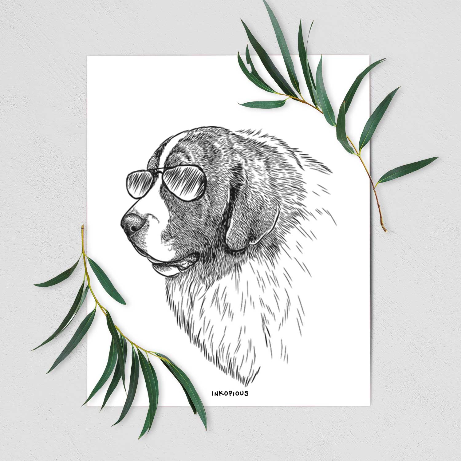 Magnus the Pyrenean Mastiff Art Print