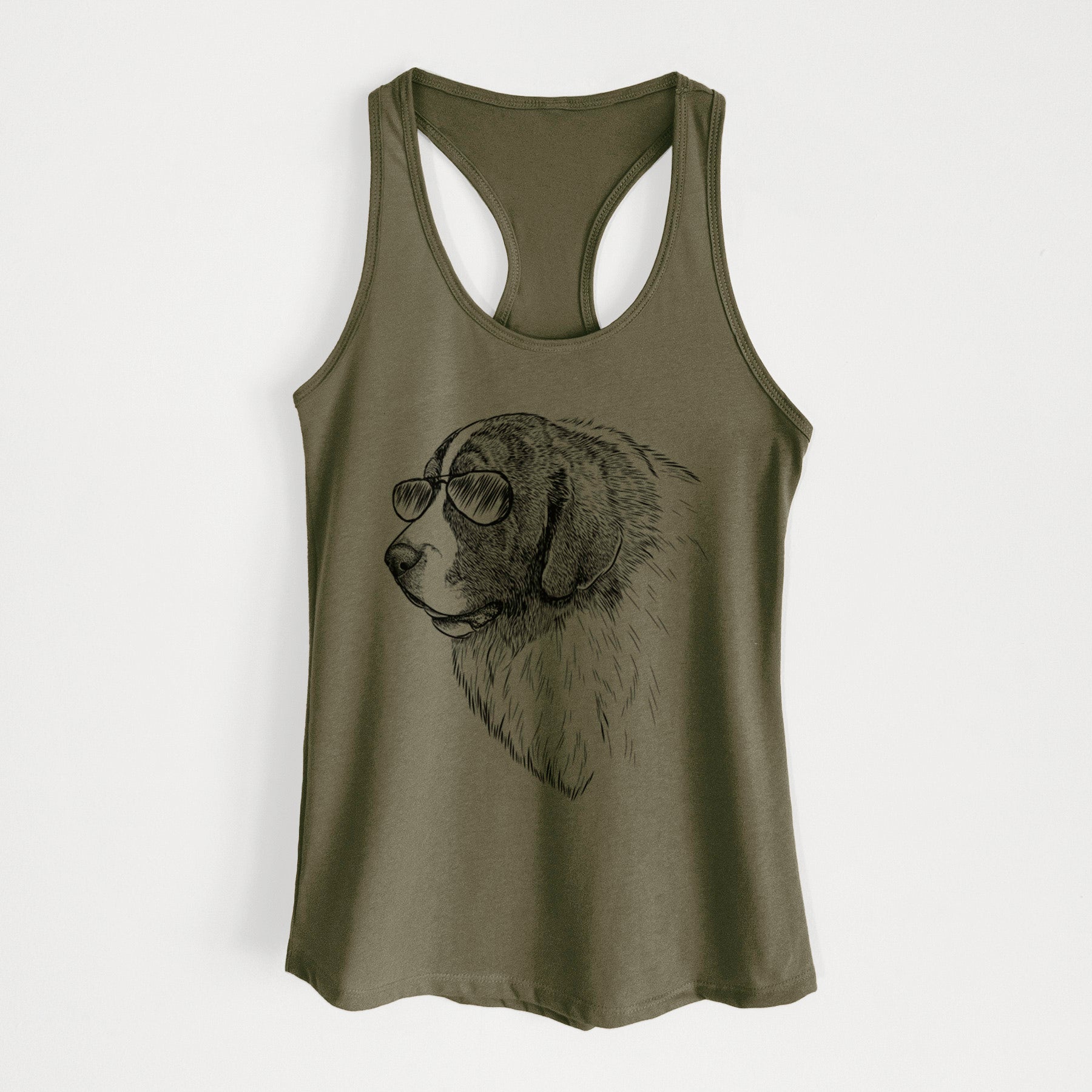 Magnus the Pyrenean Mastiff - Women's Racerback Tanktop