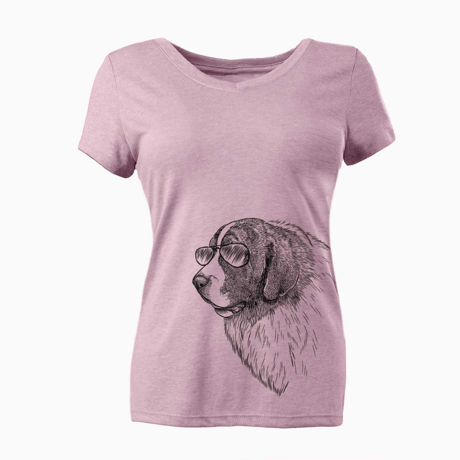 Aviator Magnus the Pyrenean Mastiff - Women's V-neck Shirt