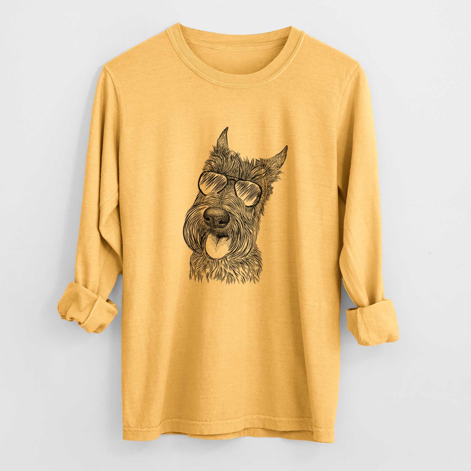 Aviators Magnus the Scottish Terrier - Heavyweight 100% Cotton Long Sleeve