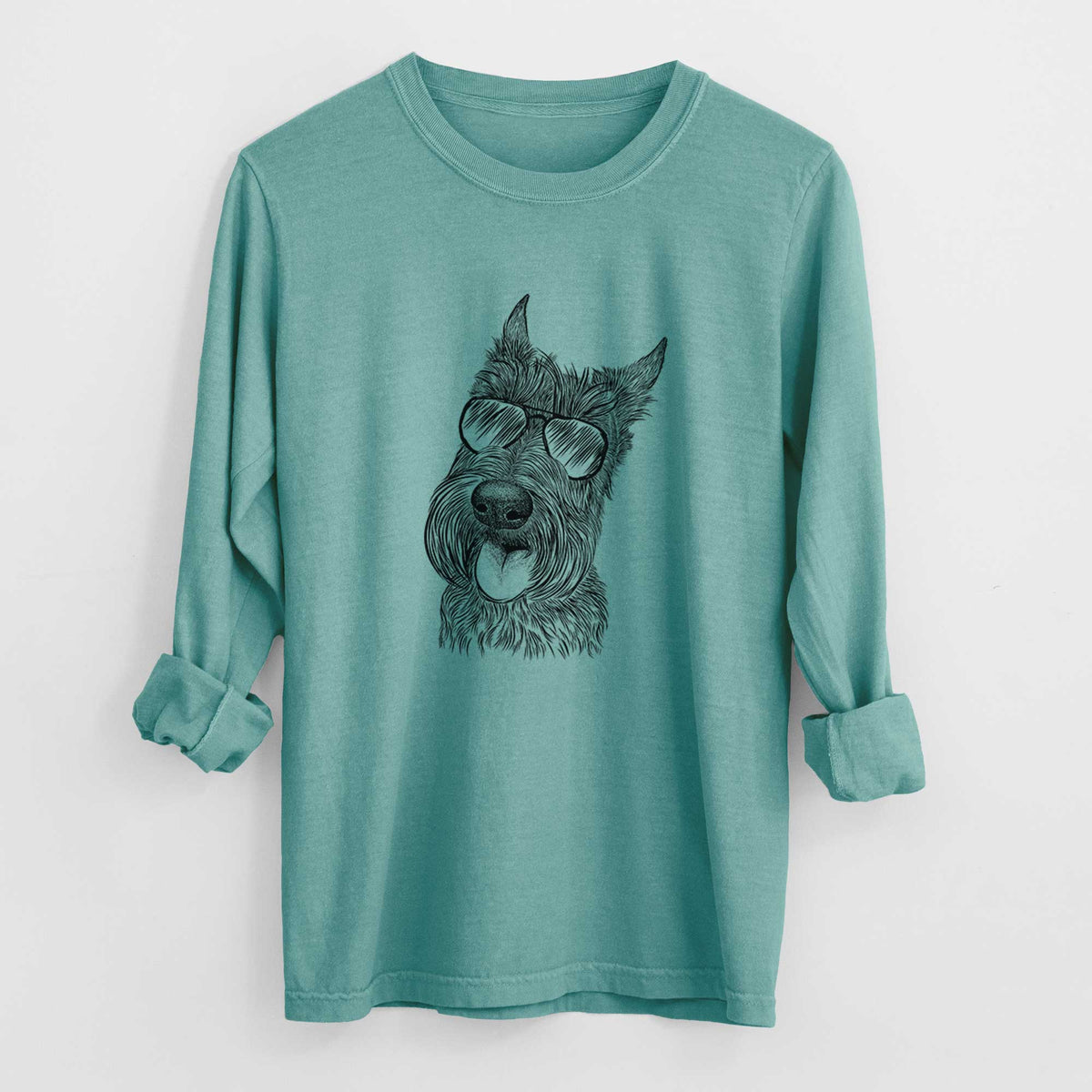 Aviators Magnus the Scottish Terrier - Heavyweight 100% Cotton Long Sleeve