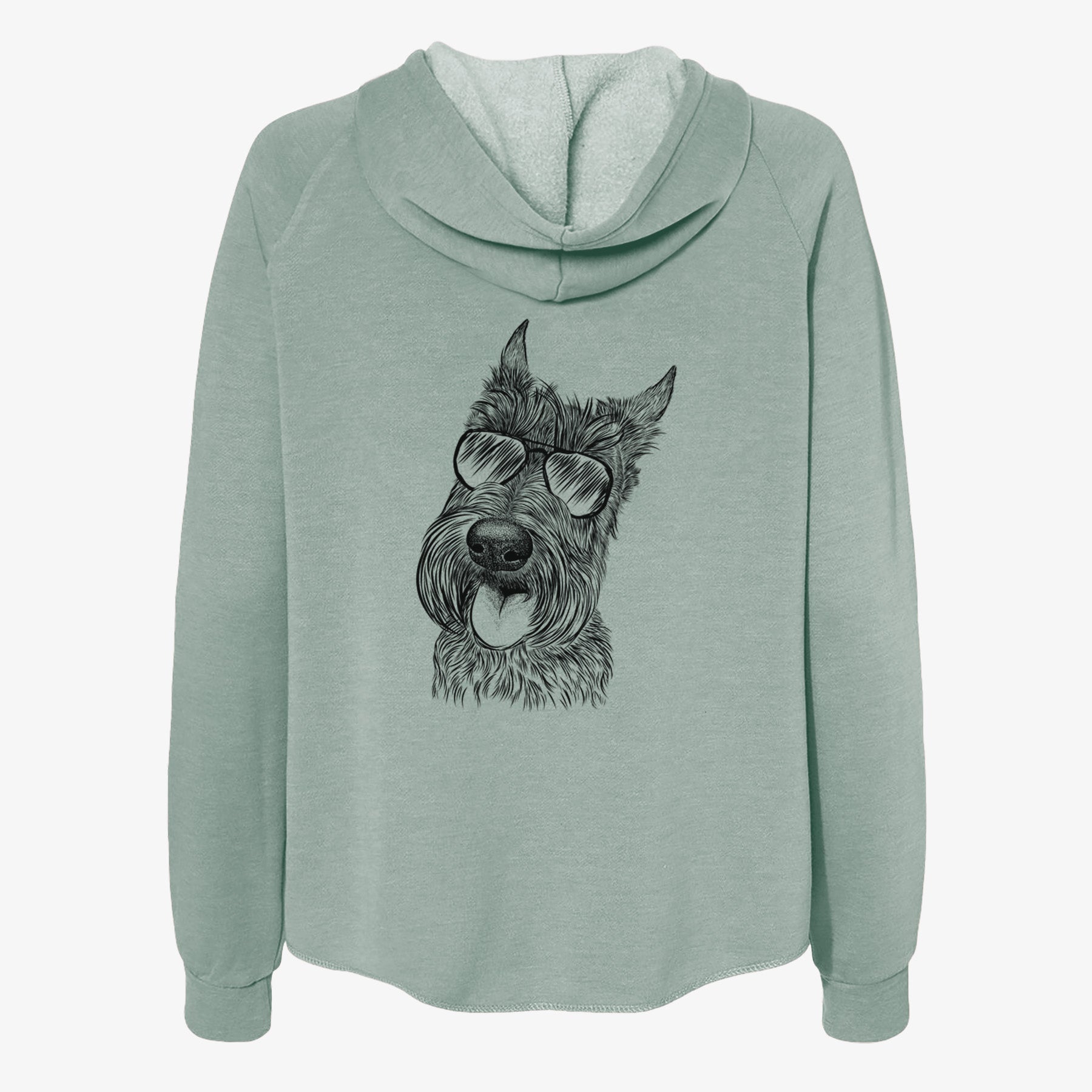 Magnus the Scottish Terrier - Women's Cali Wave Zip-Up Sweatshirt