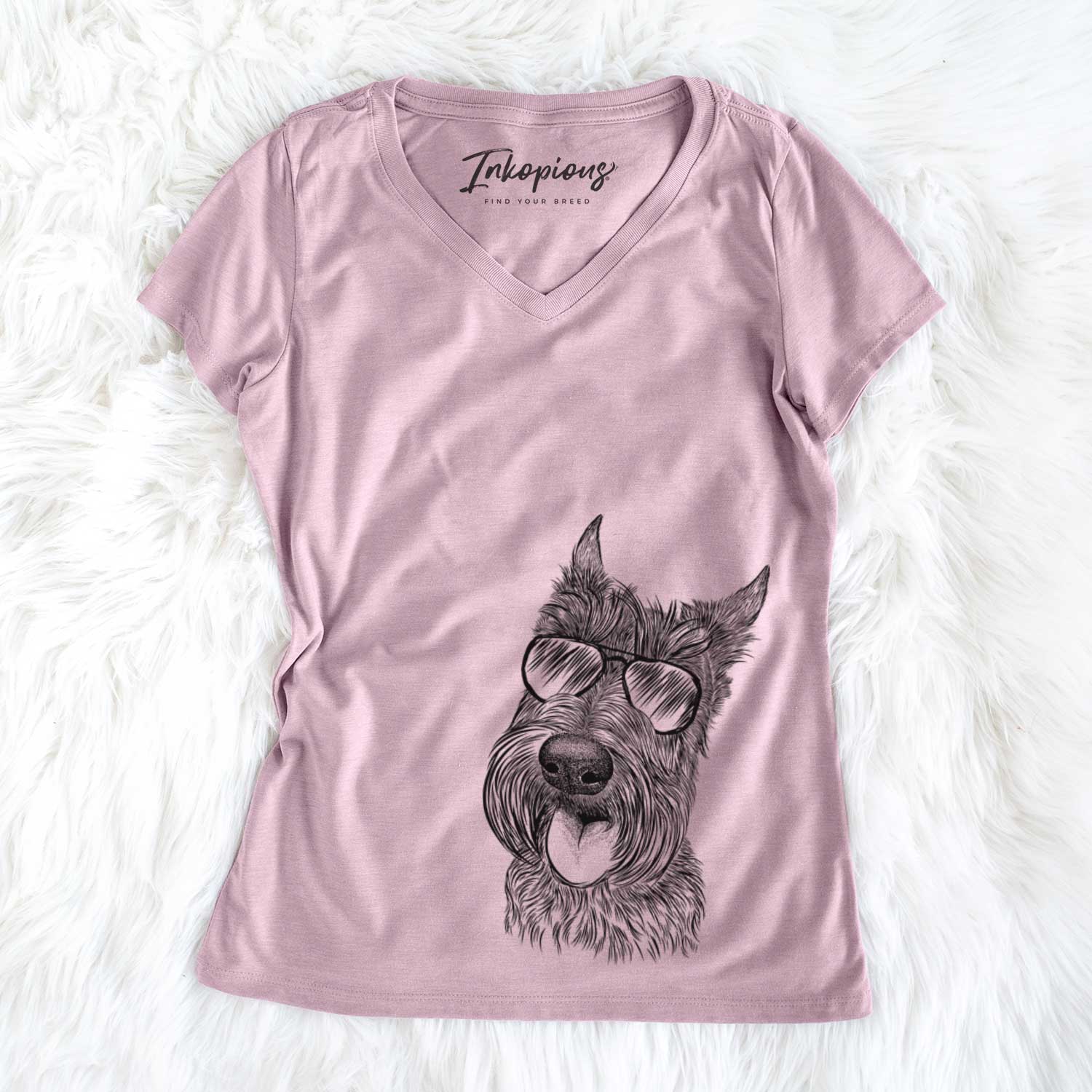 Magnus the Scottish Terrier - Women's V-neck Shirt