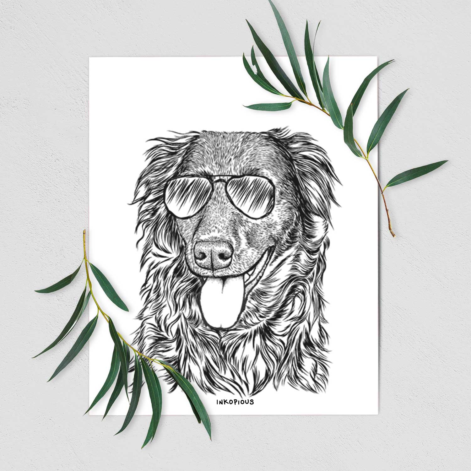 Maisie Mae the Aussiedor Art Print