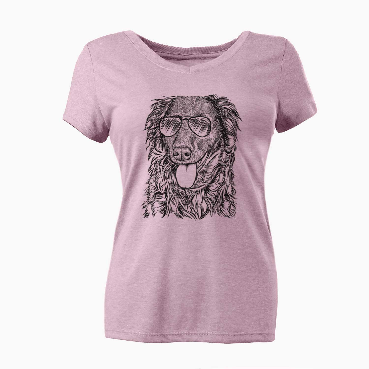 Aviator Maisie Mae the Aussiedor - Women's V-neck Shirt