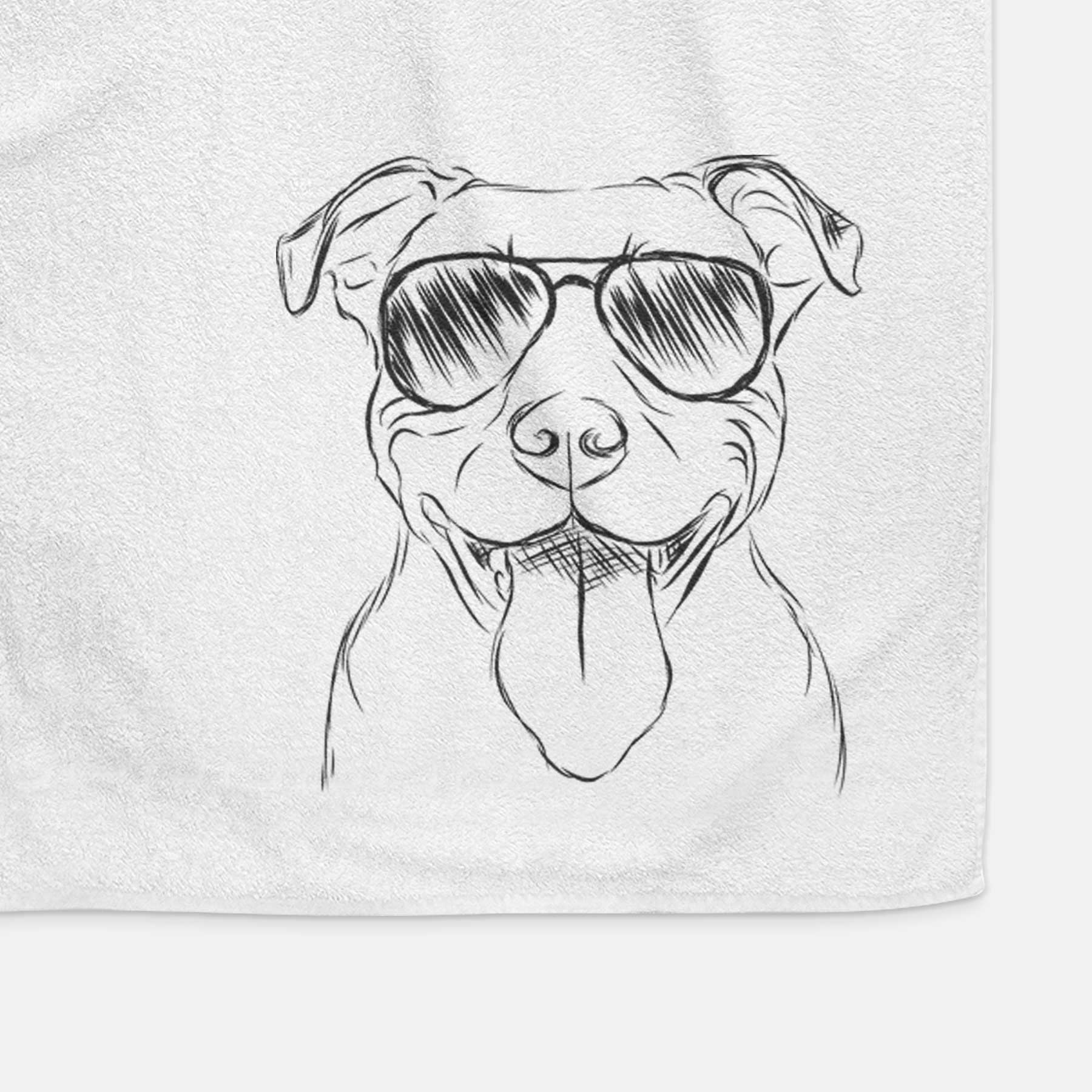 Major the Pitbull Decorative Hand Towel