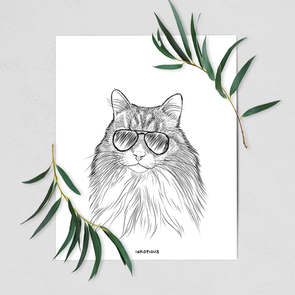 Maks the Siberian Cat Art Print