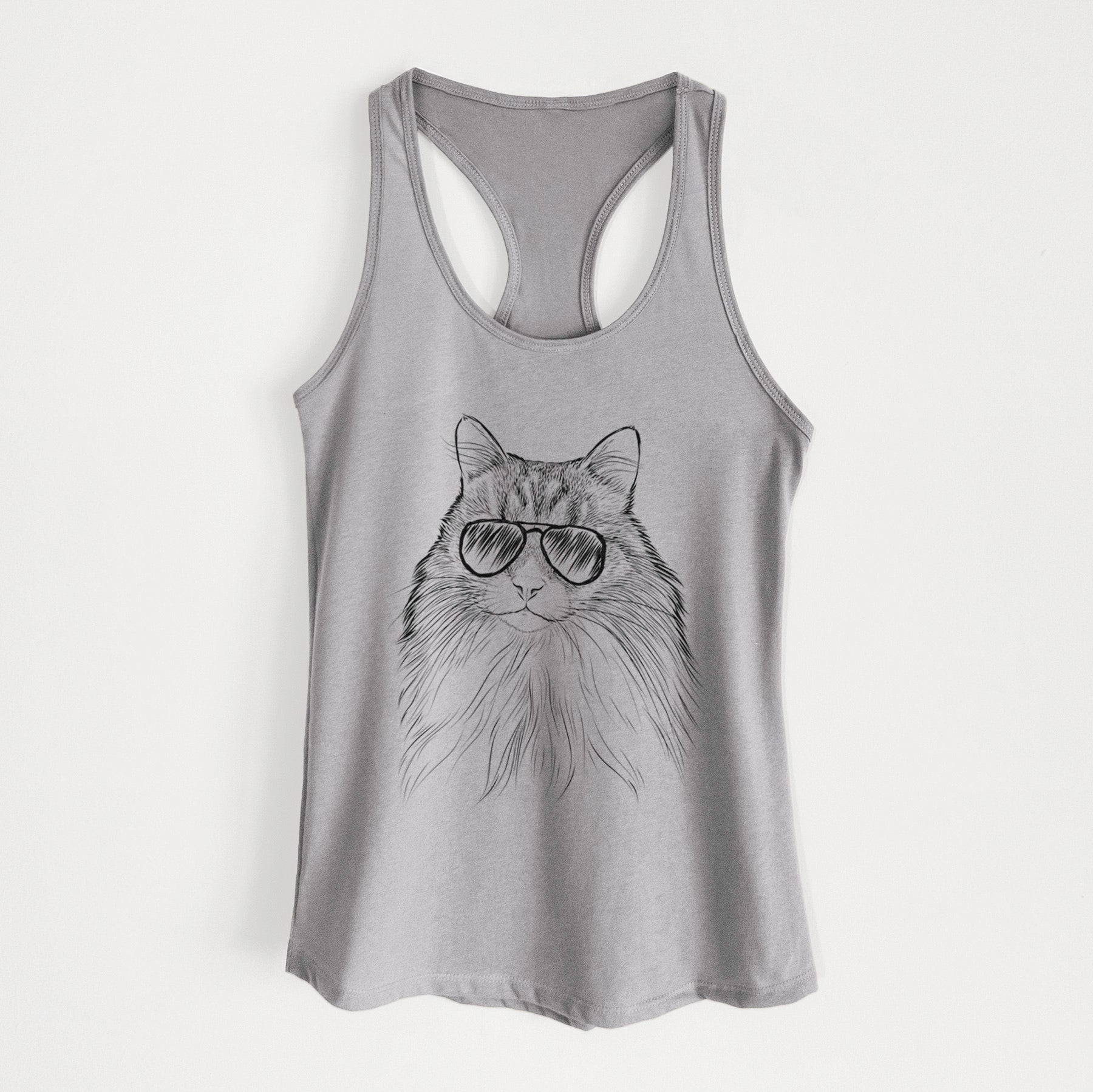 Maks the Siberian Cat - Women's Racerback Tanktop