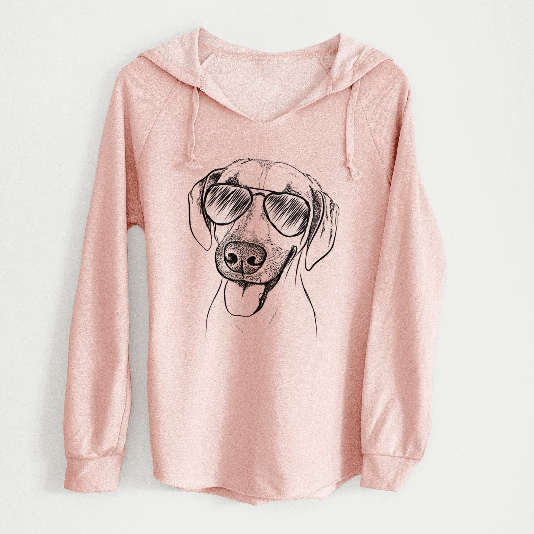 Aviator Malia the American Foxhound Mix - Cali Wave Hooded Sweatshirt