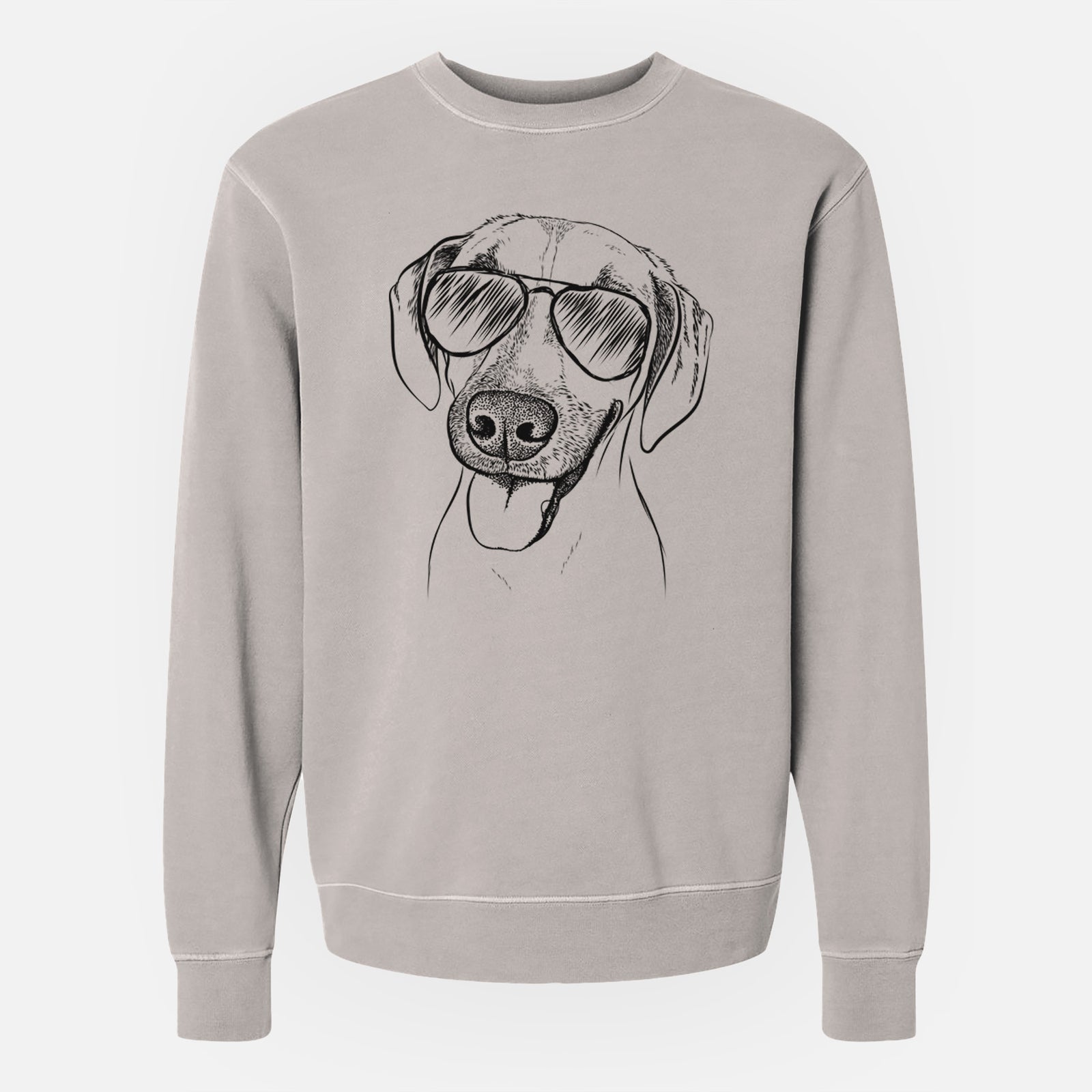 Aviator Malia the American Foxhound Mix - Unisex Pigment Dyed Crew Sweatshirt