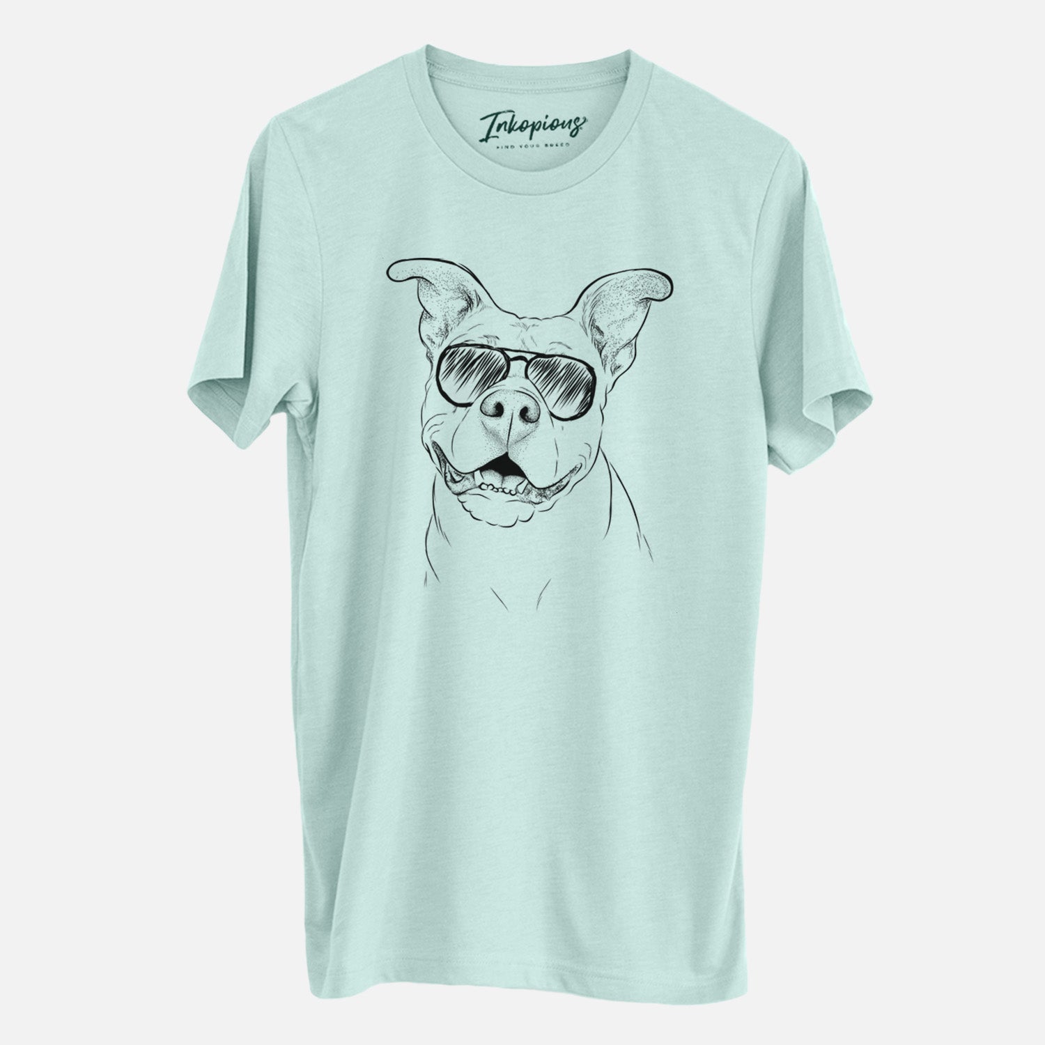 Aviator Malibu the Staffordshire Terrier/Pitbull Mix - Unisex Crewneck