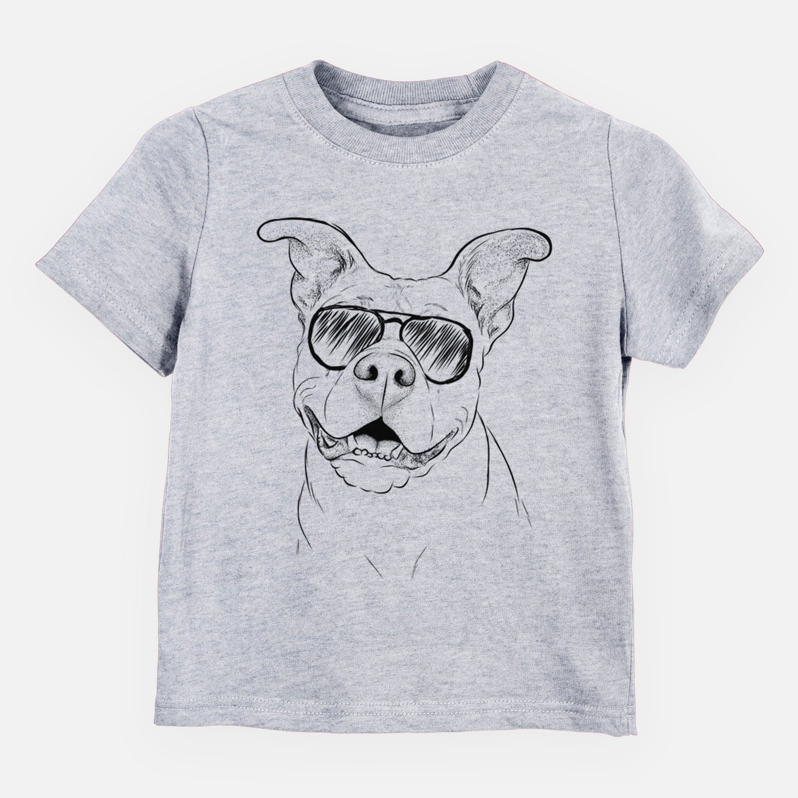 Aviator Malibu the Staffordshire Terrier/Pitbull Mix - Kids/Youth/Toddler Shirt