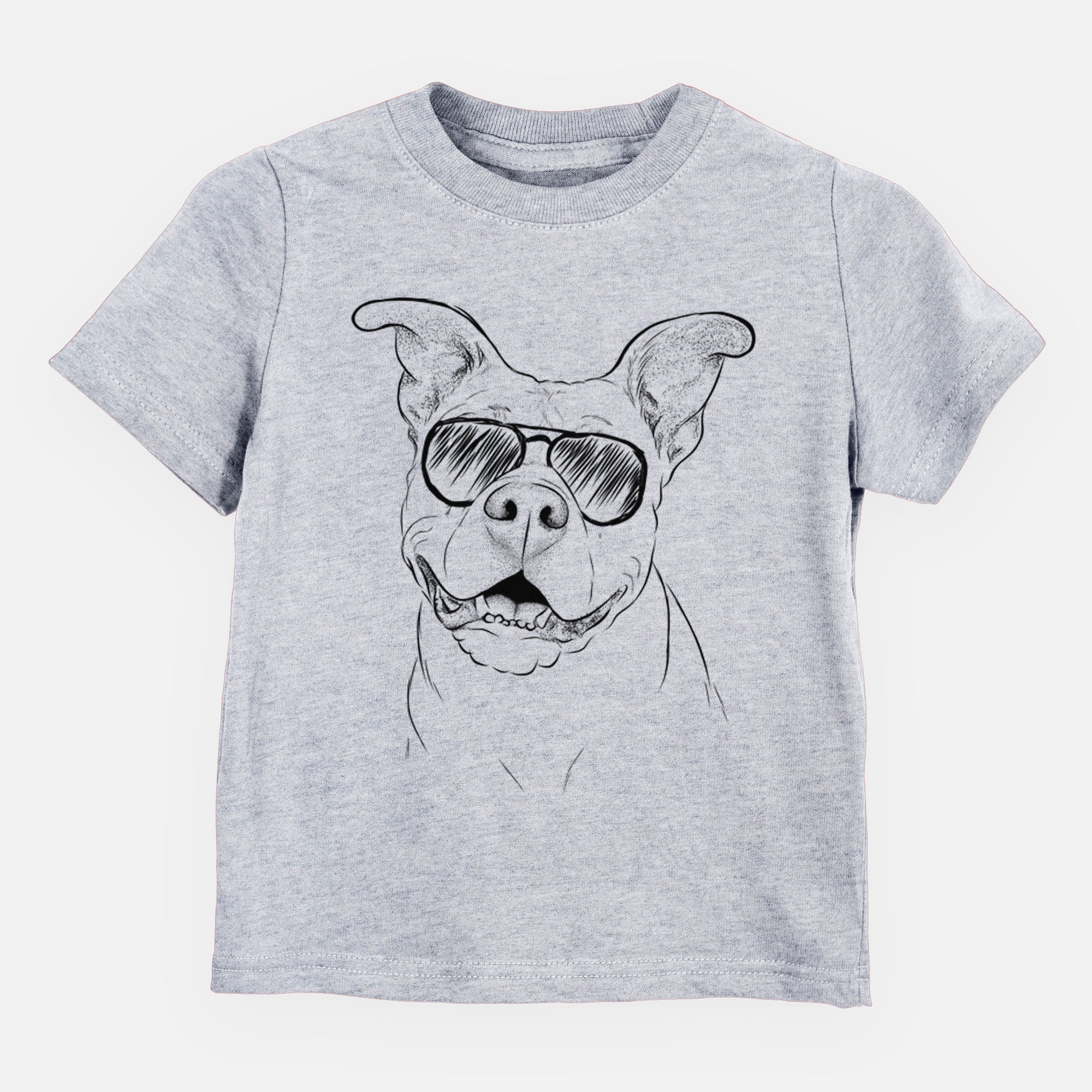 Aviator Malibu the Staffordshire Terrier/Pitbull Mix - Kids/Youth/Toddler Shirt