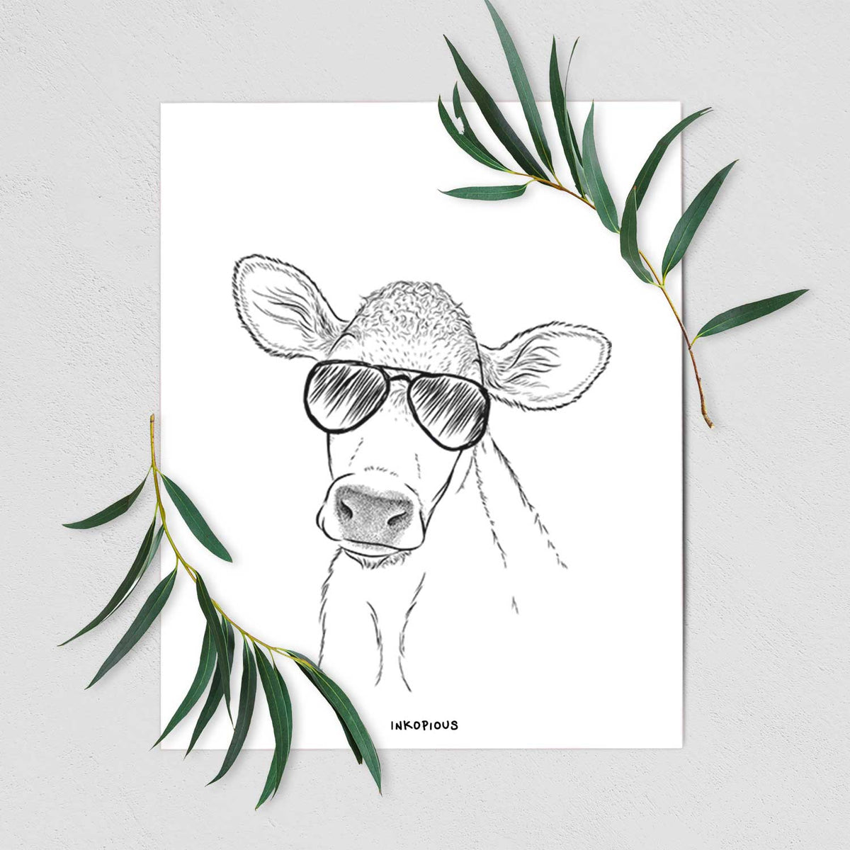 Malu the Cow Art Print