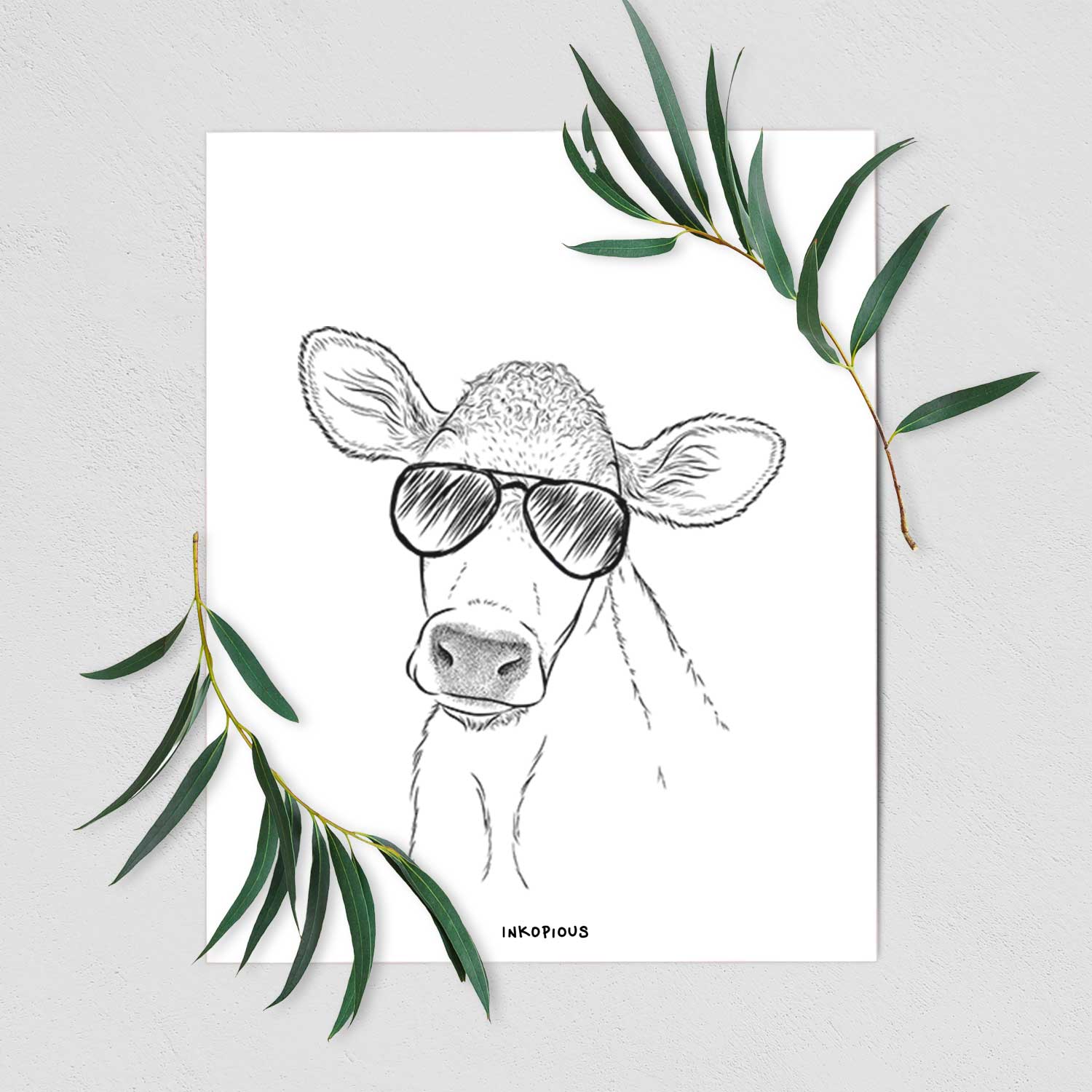 Malu the Cow Art Print