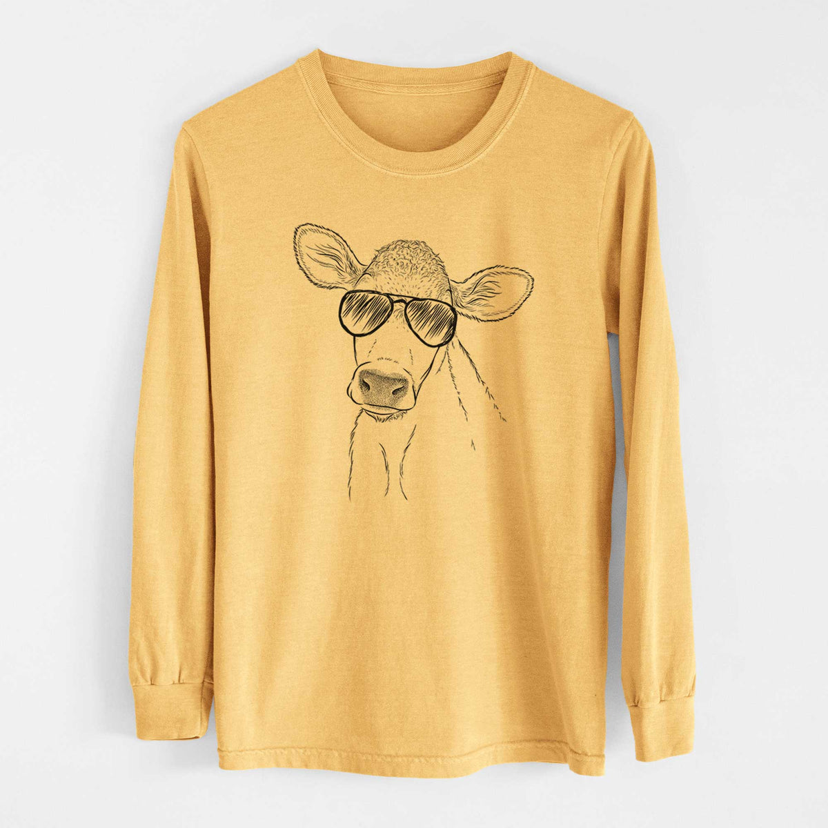 Aviators Malu the Cow - Heavyweight 100% Cotton Long Sleeve