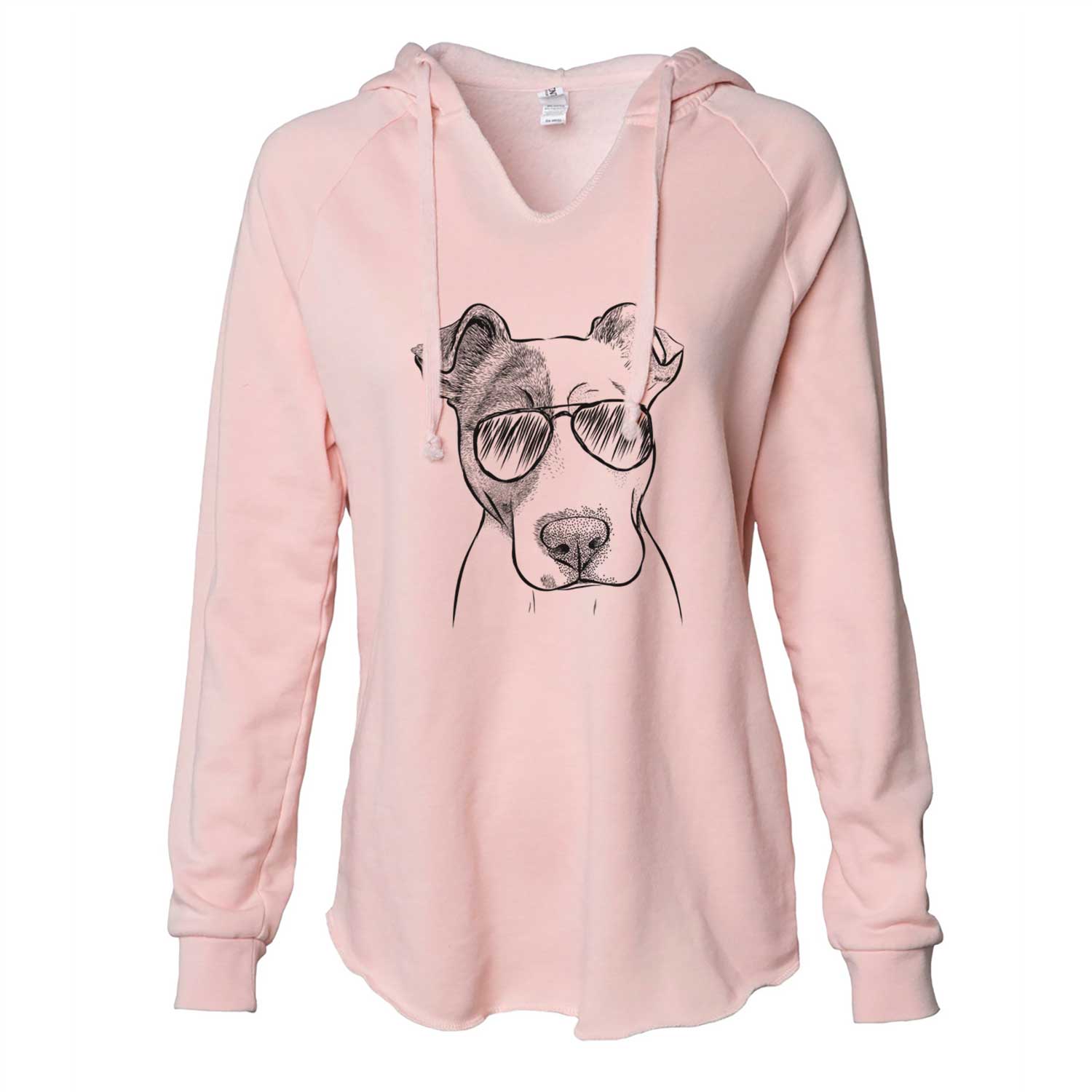 Manchi the Pitbull Mix - Cali Wave Hooded Sweatshirt