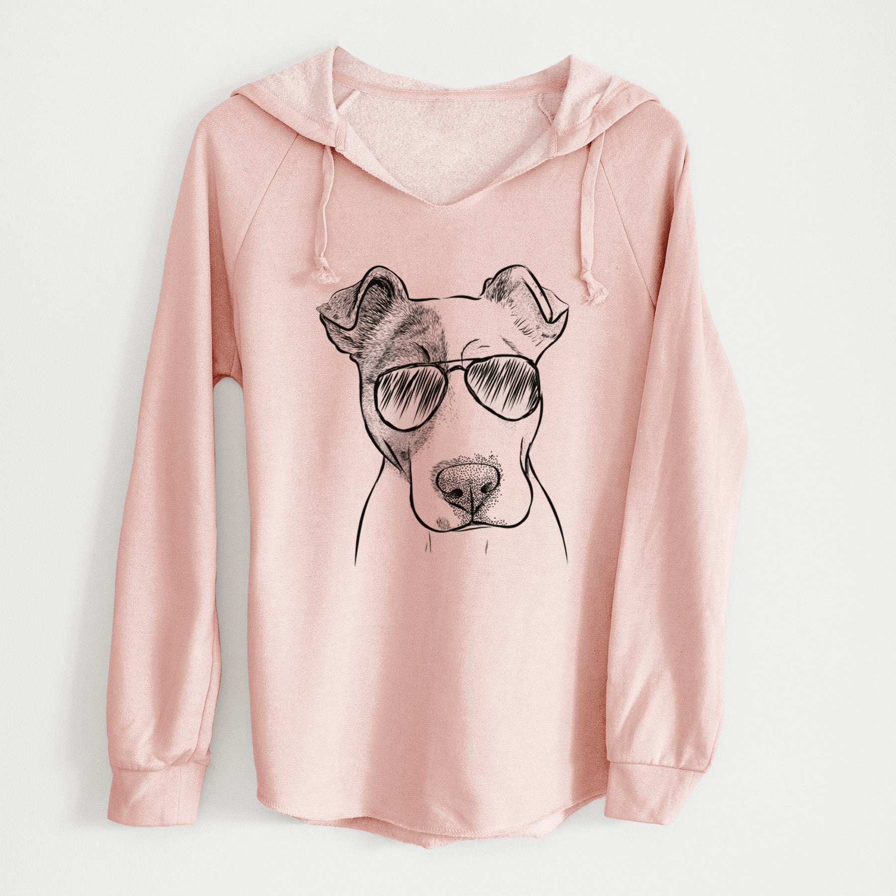 Aviator Manchi the Pitbull Mix - Cali Wave Hooded Sweatshirt