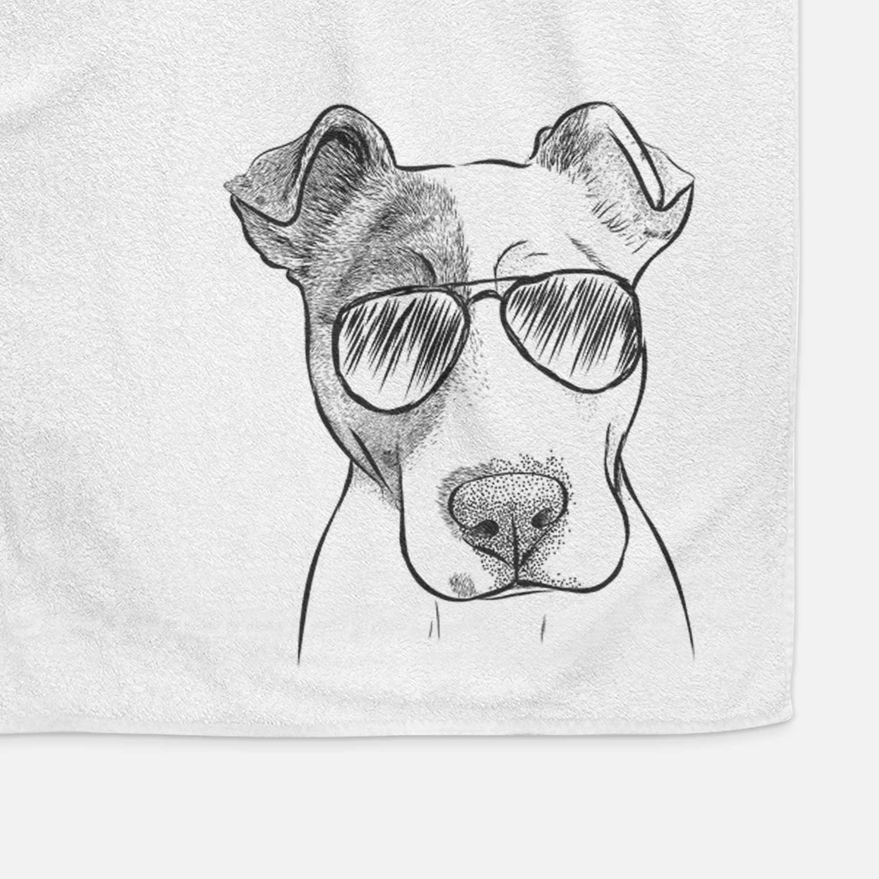 Manchi the Pitbull Mix Decorative Hand Towel