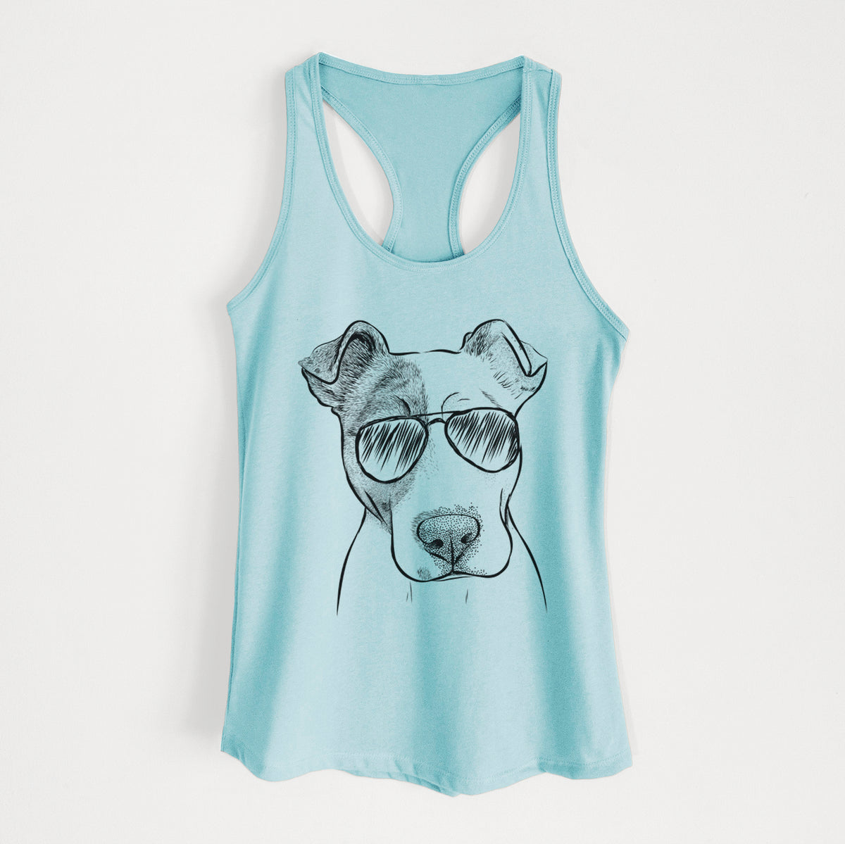 Manchi the Pitbull Mix - Women's Racerback Tanktop