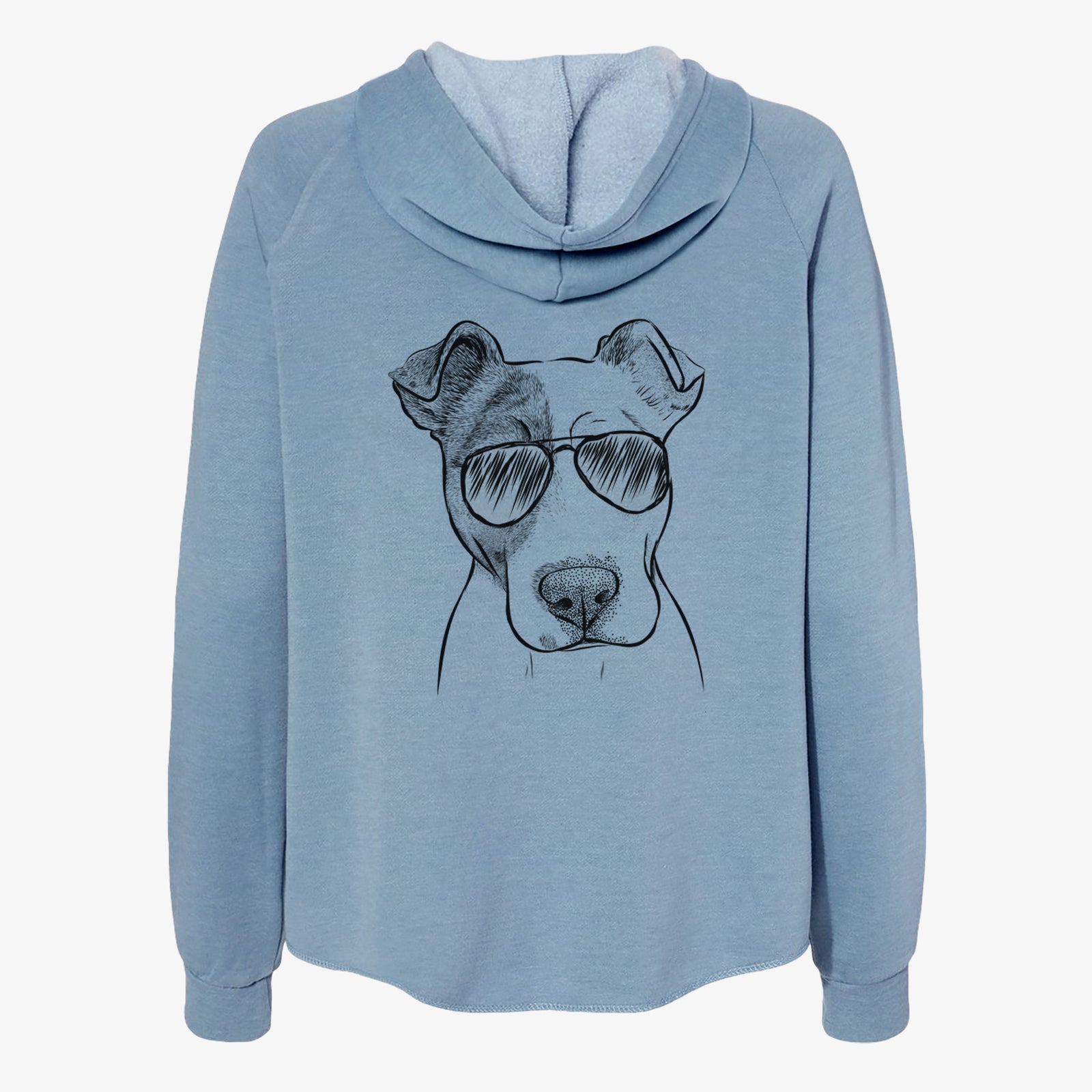 Manchi the Pitbull Mix - Women's Cali Wave Zip-Up Sweatshirt