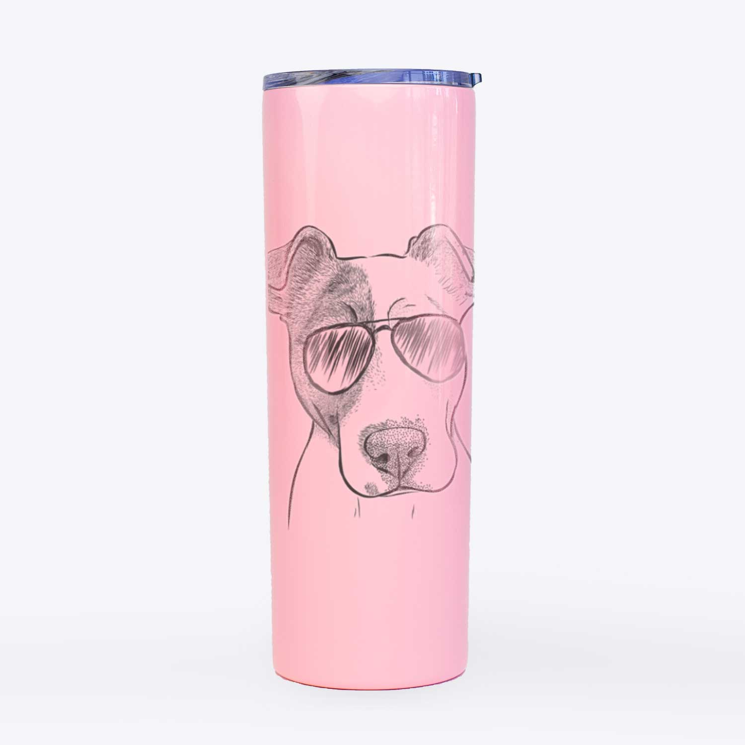 Manchi the Pitbull Mix - 20oz Skinny Tumbler